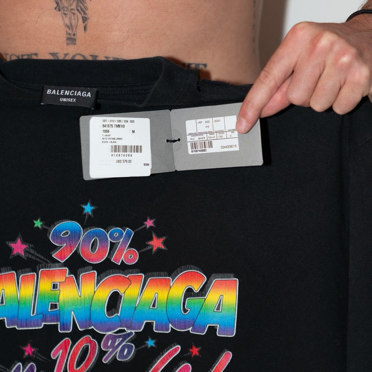 Balenciaga Balenciaga 90/10 T-Shirt Size US M / EU 48-50 / 2 - 3 Thumbnail