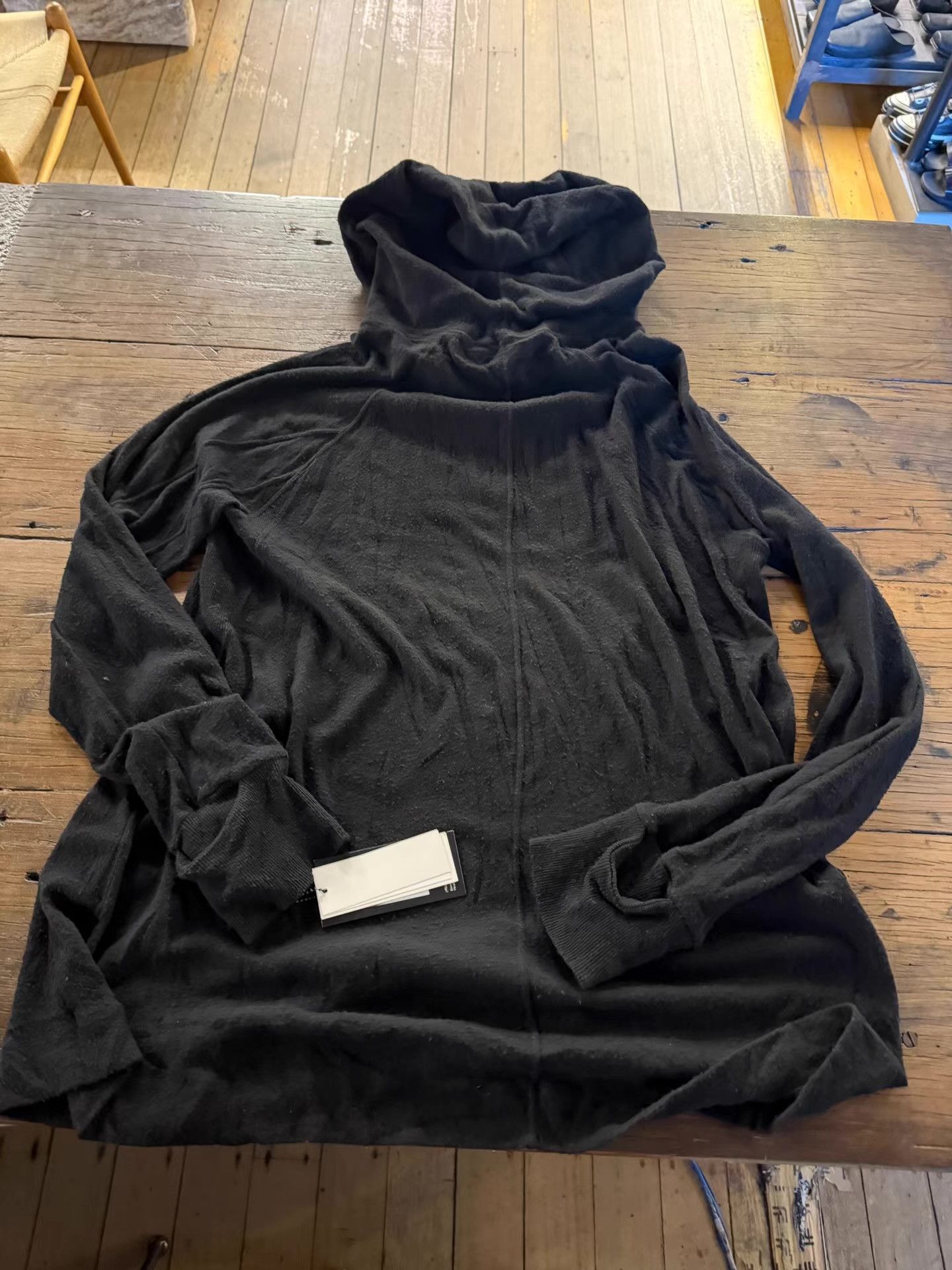 NILOS NILøS 16FW Black Wrap‑Collar Hoodie Ｑ25 Size US S / EU 44-46 / 1 - 2 Thumbnail