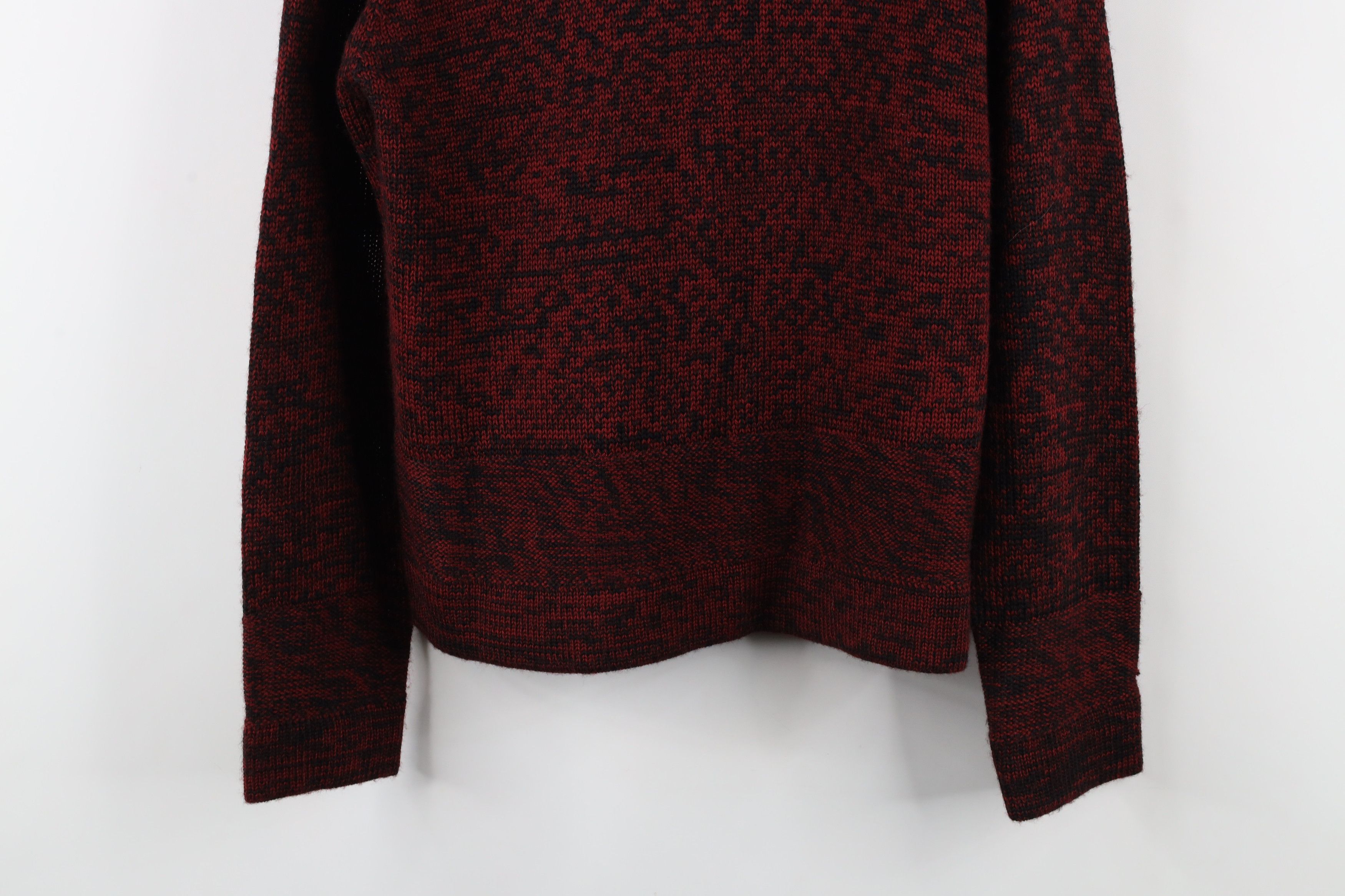 Vintage Vintage 90s Streetwear Wool Blend Knit Collared Sweater Red Size M / US 6-8 / IT 42-44 - 3 Thumbnail