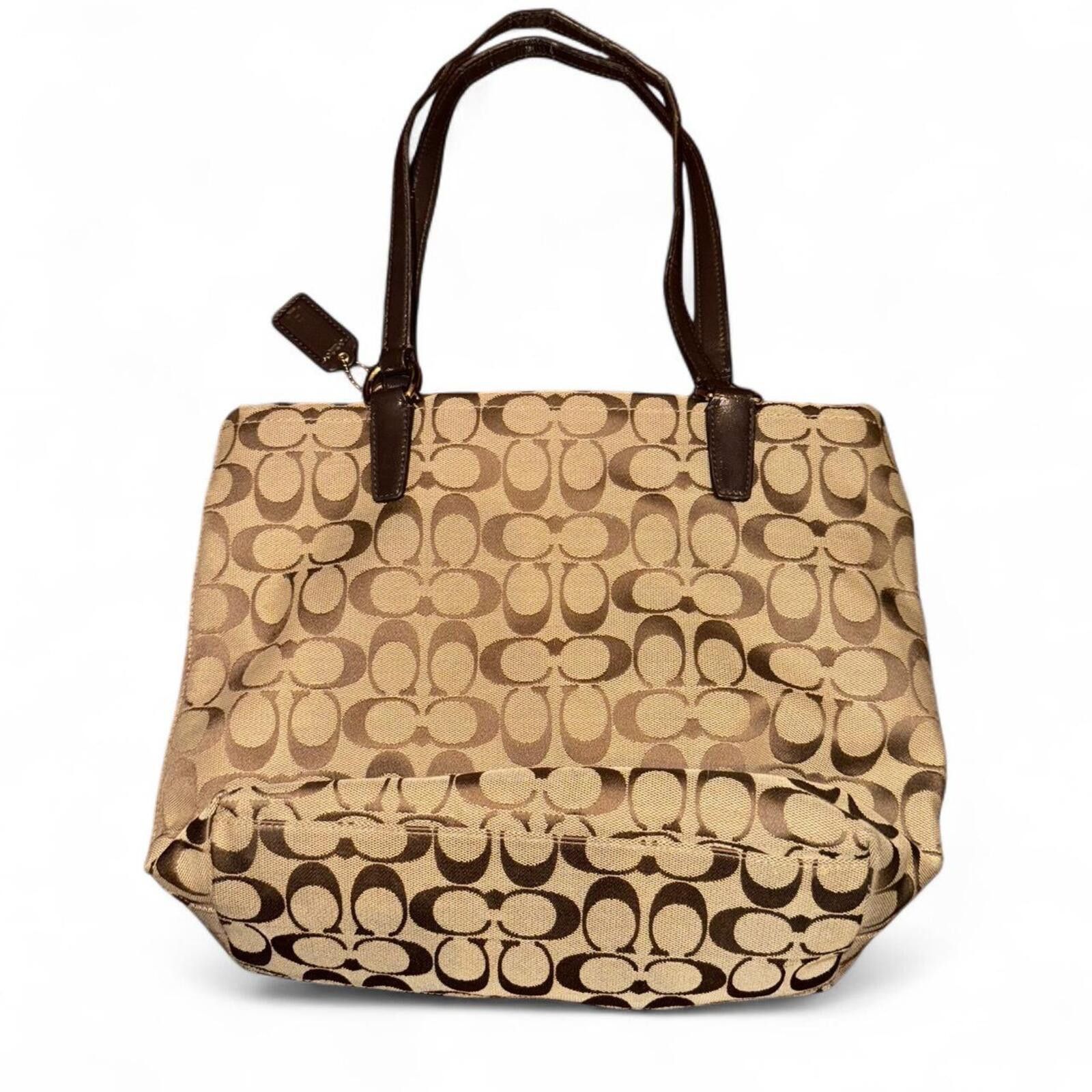Coach Vintage Coach Signature Tote Bag - Brown Monogram Size ONE SIZE - 4 Thumbnail
