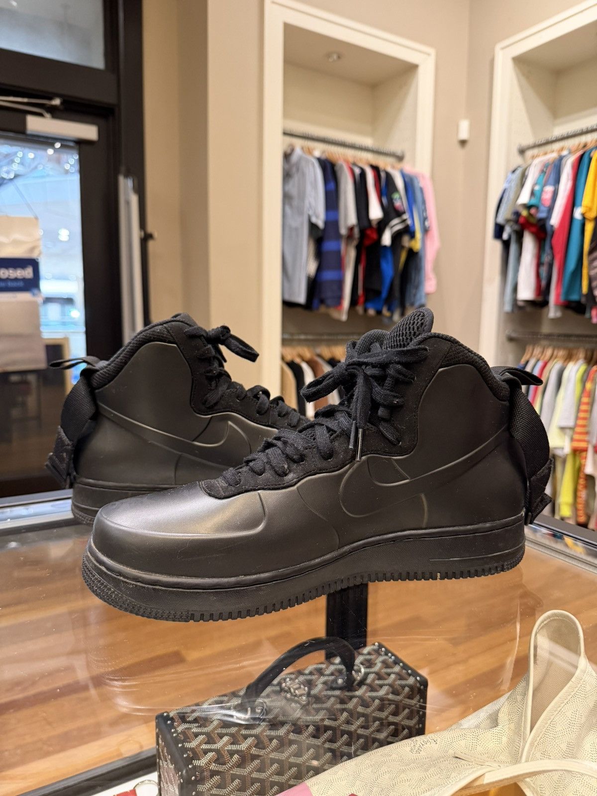 Nike Nike Air Foamposite Cup High Top - Triple Black Size US 10.5 / EU 43-44 - 2 Thumbnail