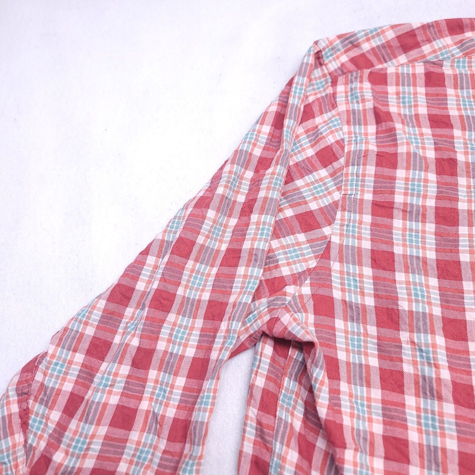 Arrow Arrow Tartan Flannel Casual Shirt Mens Size Large L Red Blue Size US L / EU 52-54 / 3 - 4 Thumbnail