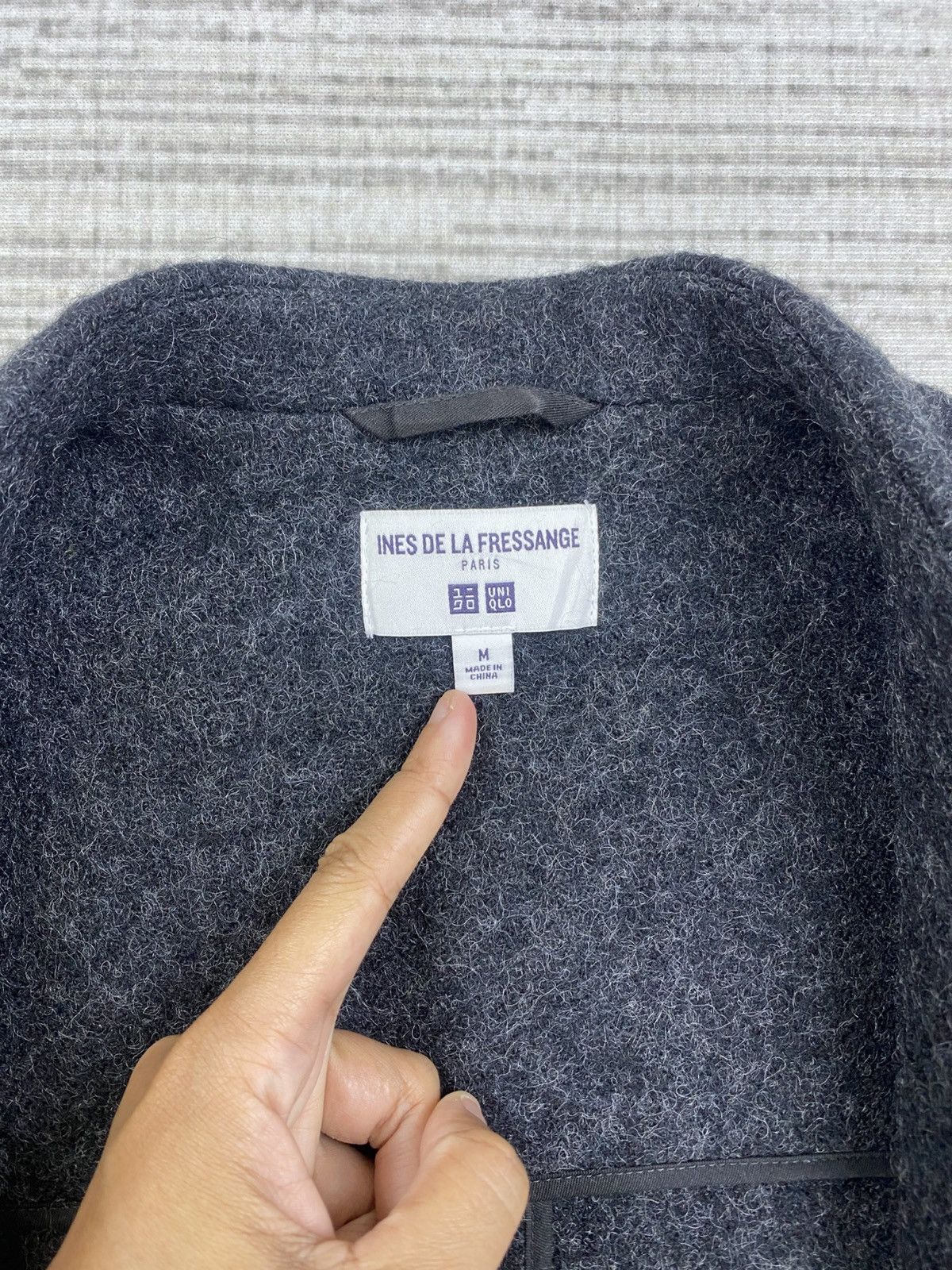 Designer × Uniqlo × Vintage Vtg Uniqlo X Ines De La Fressange Paris Wool Jacket Coat Size US S / EU 44-46 / 1 - 10 Thumbnail