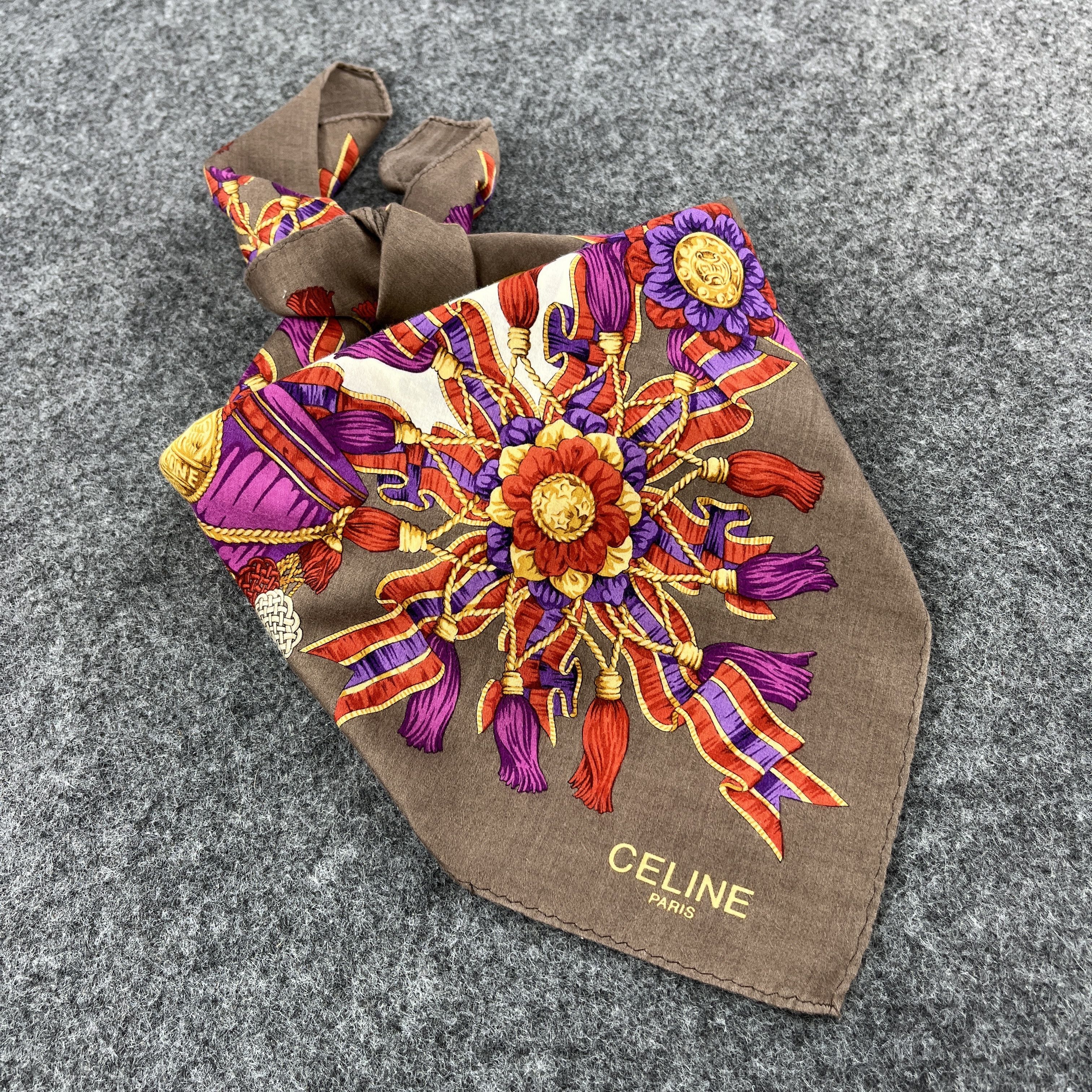 Vintage Vintage Celine Handkerchief / Bandana / Neckerchief B113 Size ONE SIZE - 8 Thumbnail