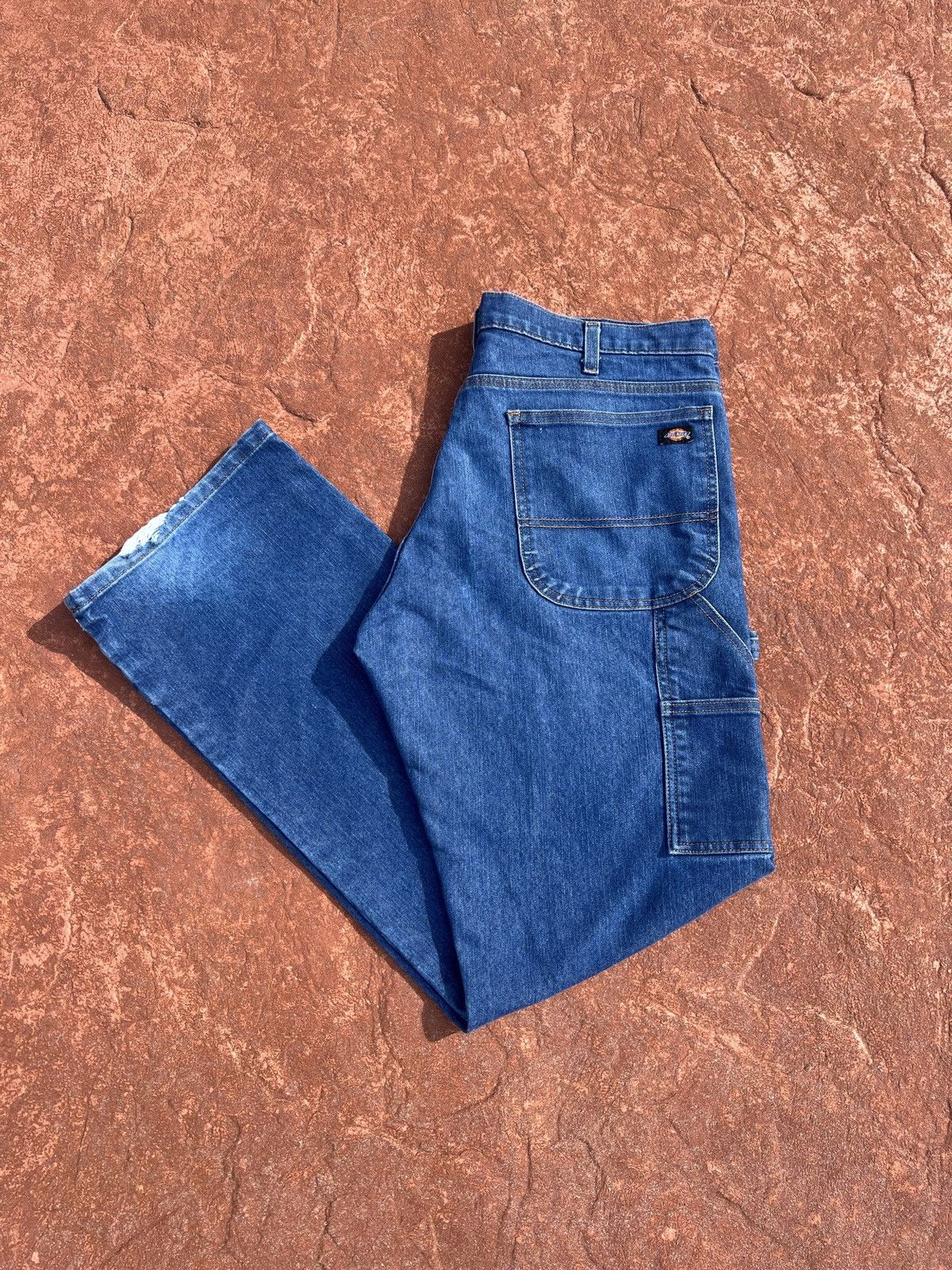 Dickies Vintage 90’s Dickies Work Wear Carpenter Denim Jeans Size US 34 / EU 50 - 1 Thumbnail