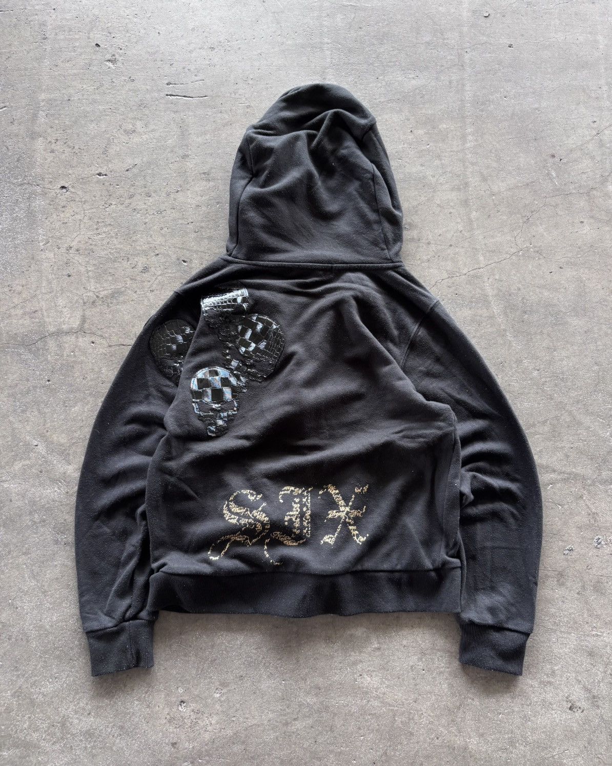 If Six Was Nine × Japanese Brand × KMRii 2000s Proto Type Poem Skull Ninja Hoodie Size US L / EU 52-54 / 3 - 6 Thumbnail