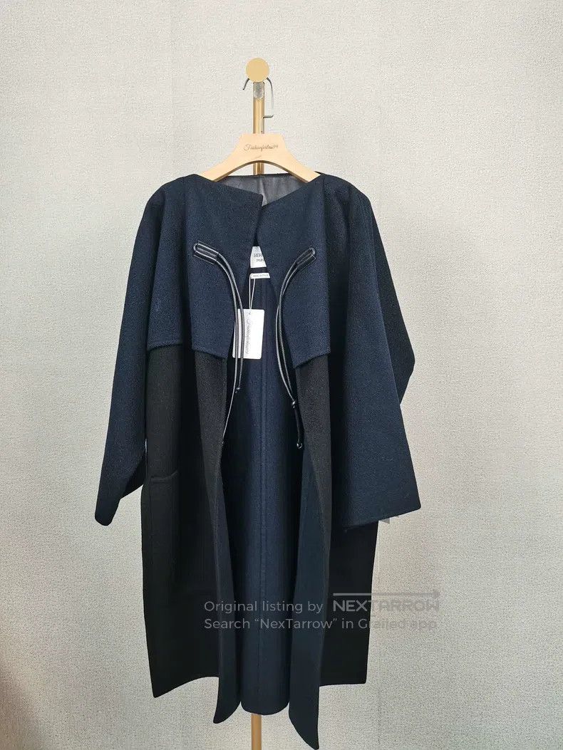 Hermes Hermes Navy Cloak Cashmere Coat Size XS / US 0-2 / IT 36-38 - 1 Thumbnail