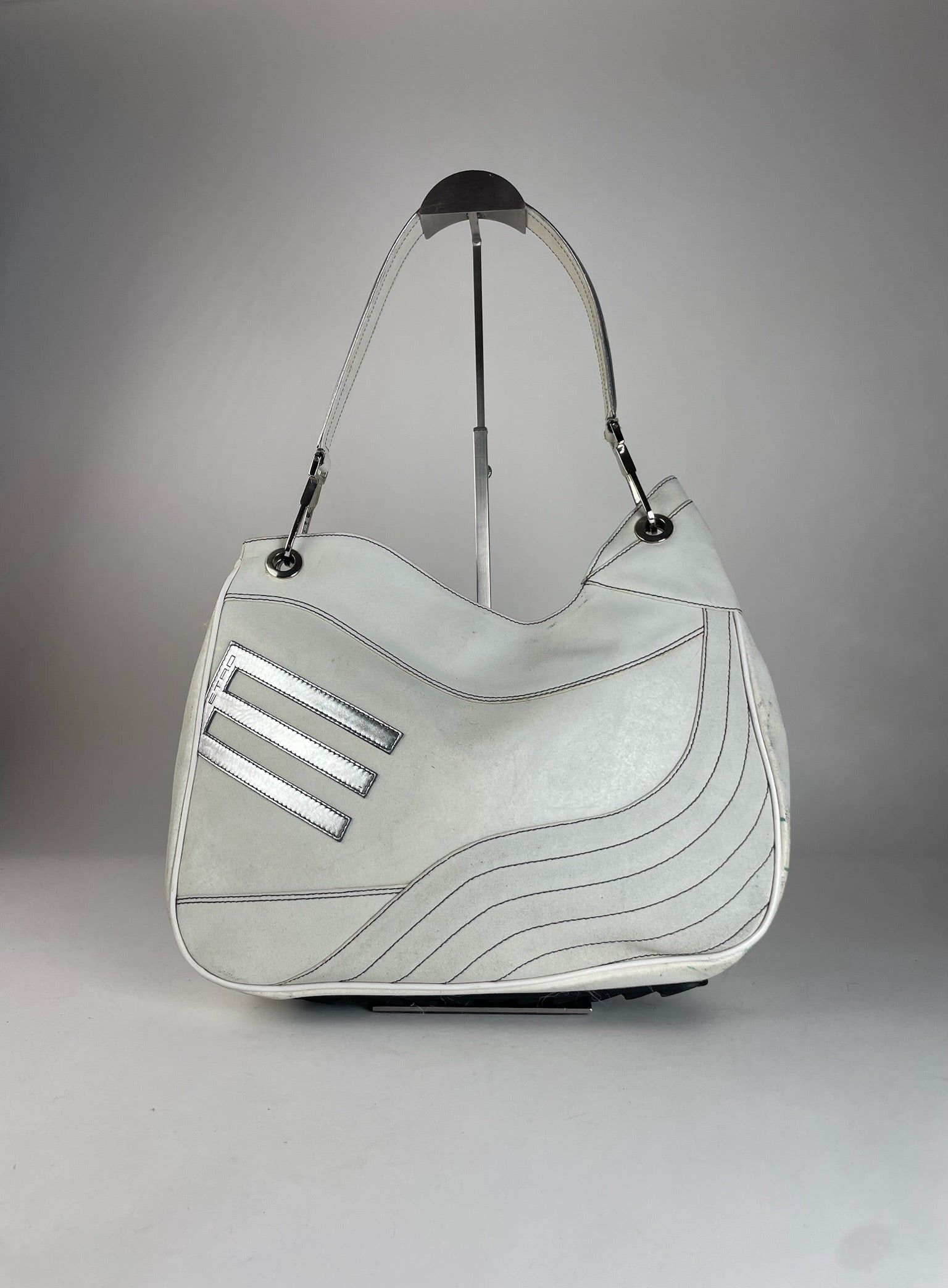 Etro Vintage Leather Handbah White Size ONE SIZE - 1 Thumbnail