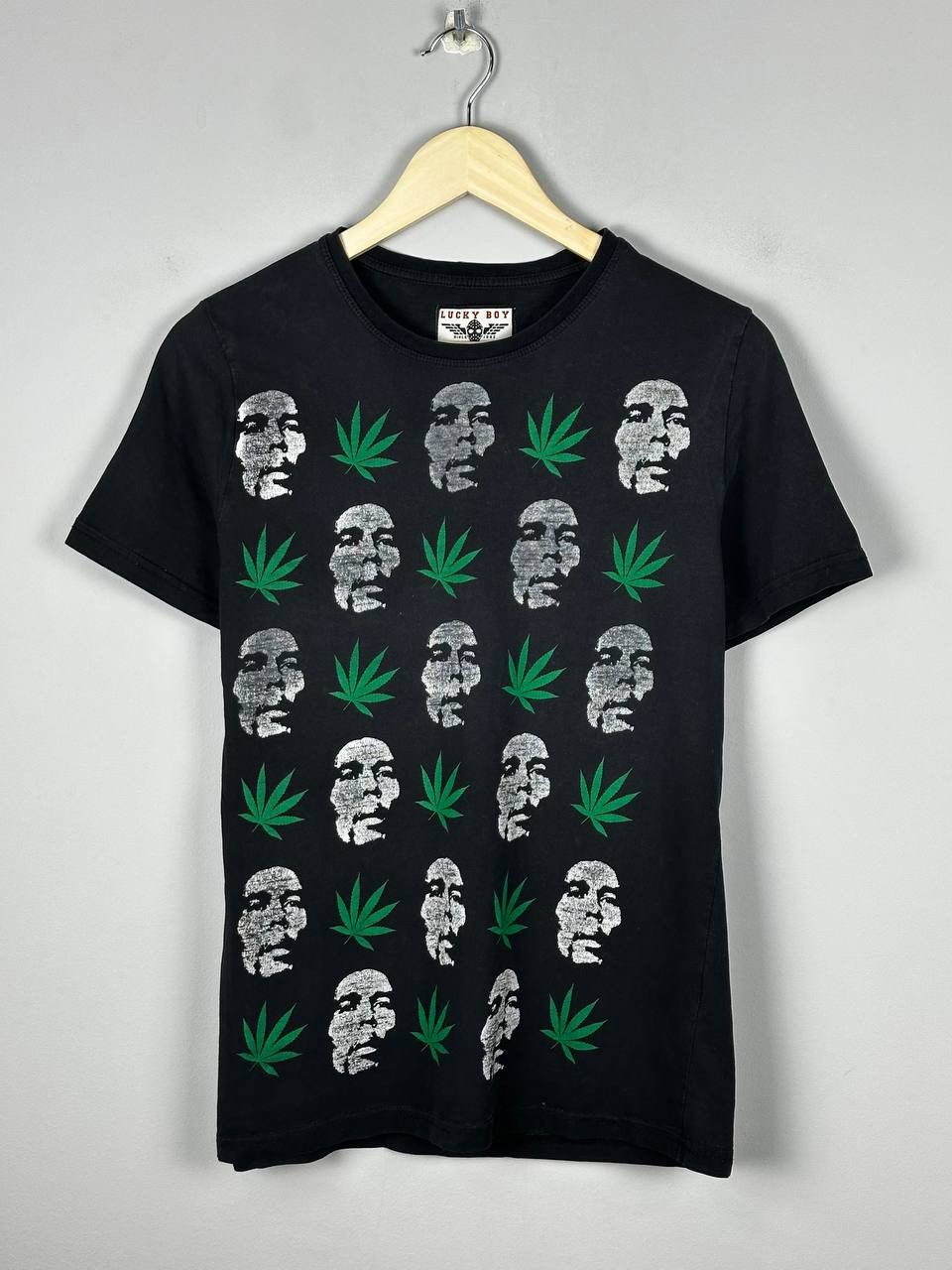 Bob Marley Grunge Bob Marley Weed Slim Fit T Shirt Size US S / EU 44-46 / 1 - 1 Thumbnail