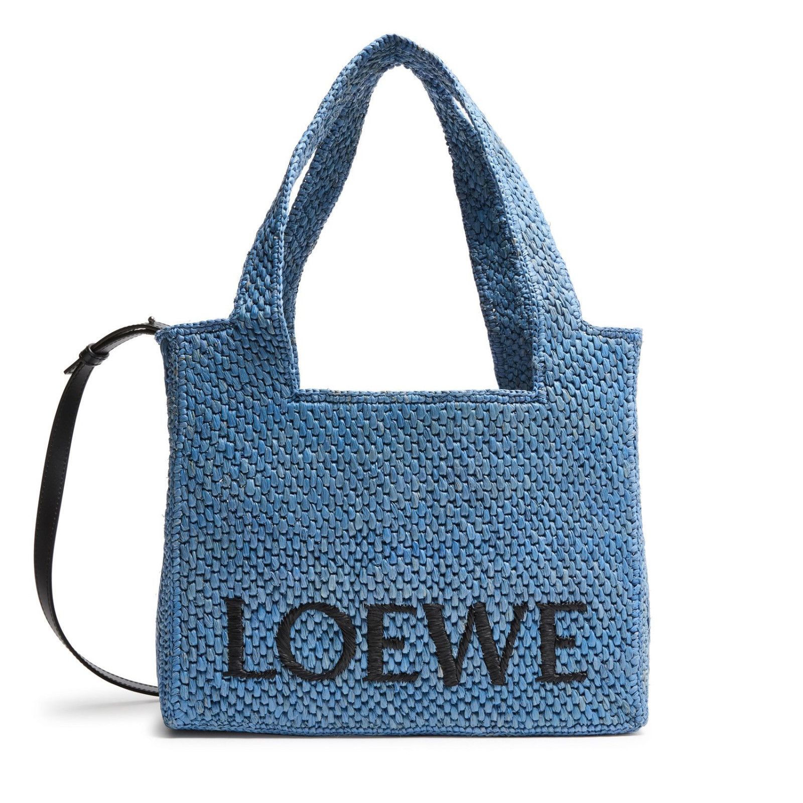 Loewe LOEWE Light Blue Medium Raffia Tote Bag New & Authentic Size ONE SIZE - 1 Thumbnail
