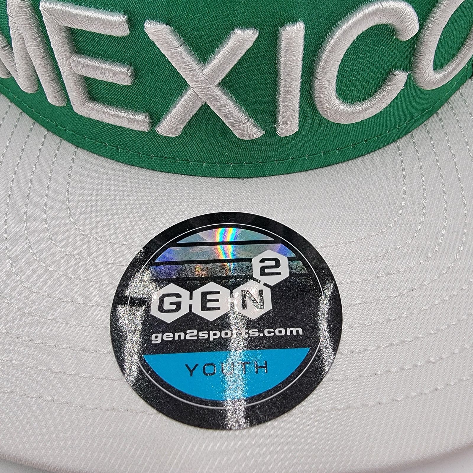 Mexican Threads Gen2 Sports Mexico Snapback Cap Youth OS Size ONE SIZE - 2 Thumbnail