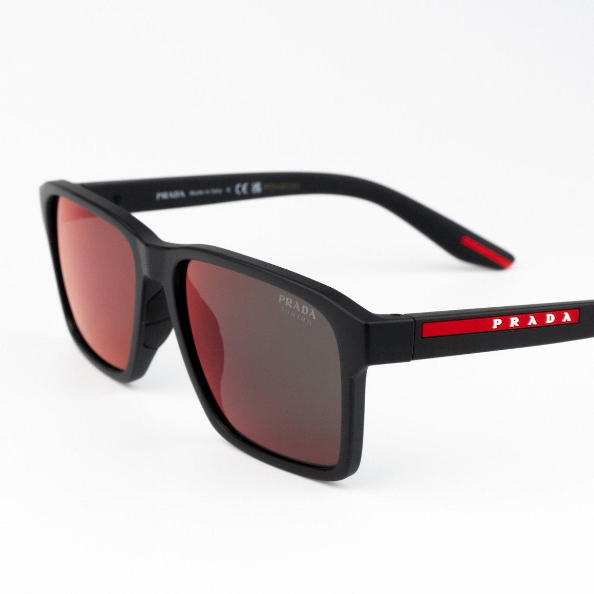 Prada Prada Linea Rossa Men Sunglasses PS05YS 1BO10A BRAND NEW Size ONE SIZE - 5 Thumbnail