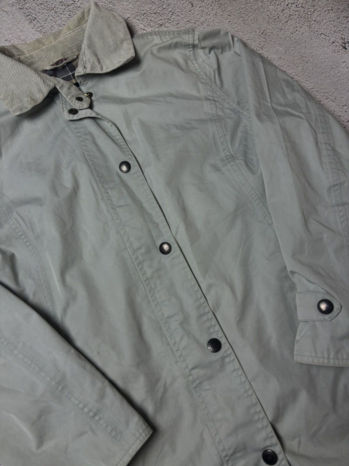 Barbour Baby blue Coat Barbour lightweight old money Size US M / EU 48-50 / 2 - 2 Thumbnail