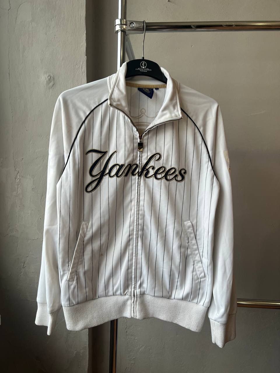 Majestic 80’S NEW YORK YANKEES BASEBALL ZIP COOPERSTOWN JACKET SZ M Size US L / EU 52-54 / 3 - 2 Thumbnail