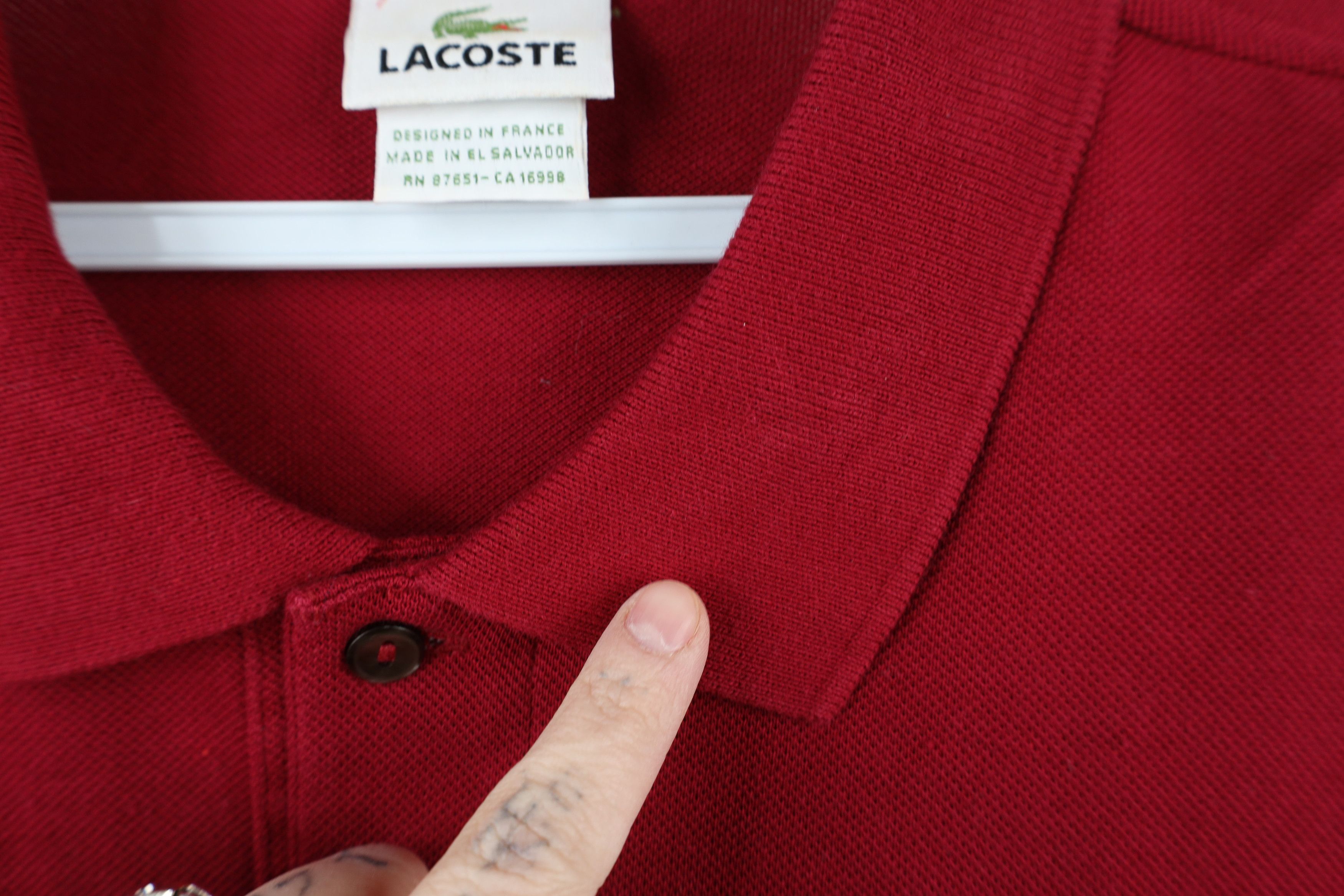 Lacoste × Vintage Lacoste Djokovic US Open Tennis Collared Polo Shirt Red Size US XXL / EU 58 / 5 - 7 Thumbnail