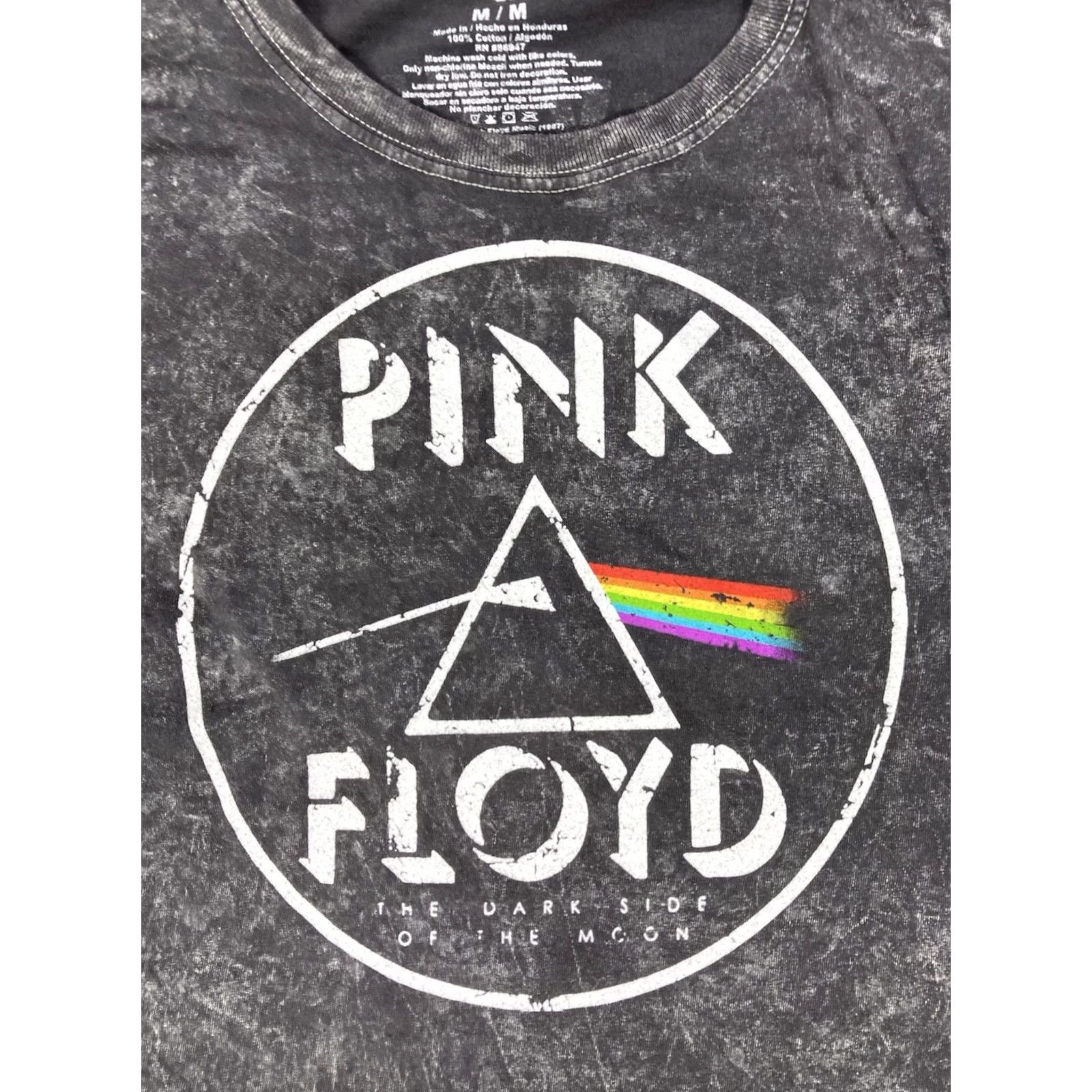 Vintage Pink Floyd 1973 Tour Crop Graphic T-shirt Women M Black Long Sleeve Music Shirt Size M / US 6-8 / IT 42-44 - 2 Thumbnail