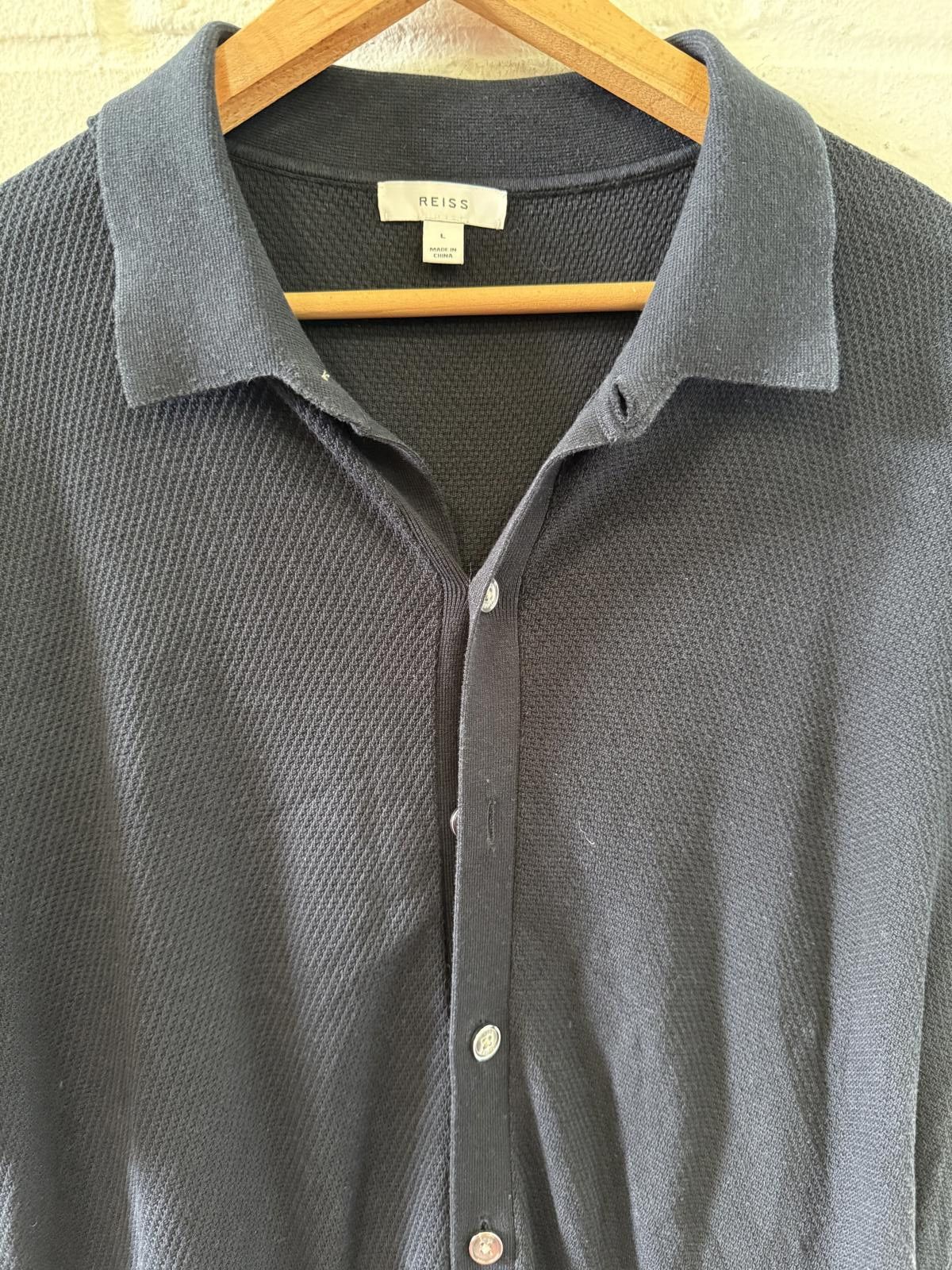 Reiss Reiss Short Sleeve Polo Shirt - Navy Size US L / EU 52-54 / 3 - 2 Thumbnail