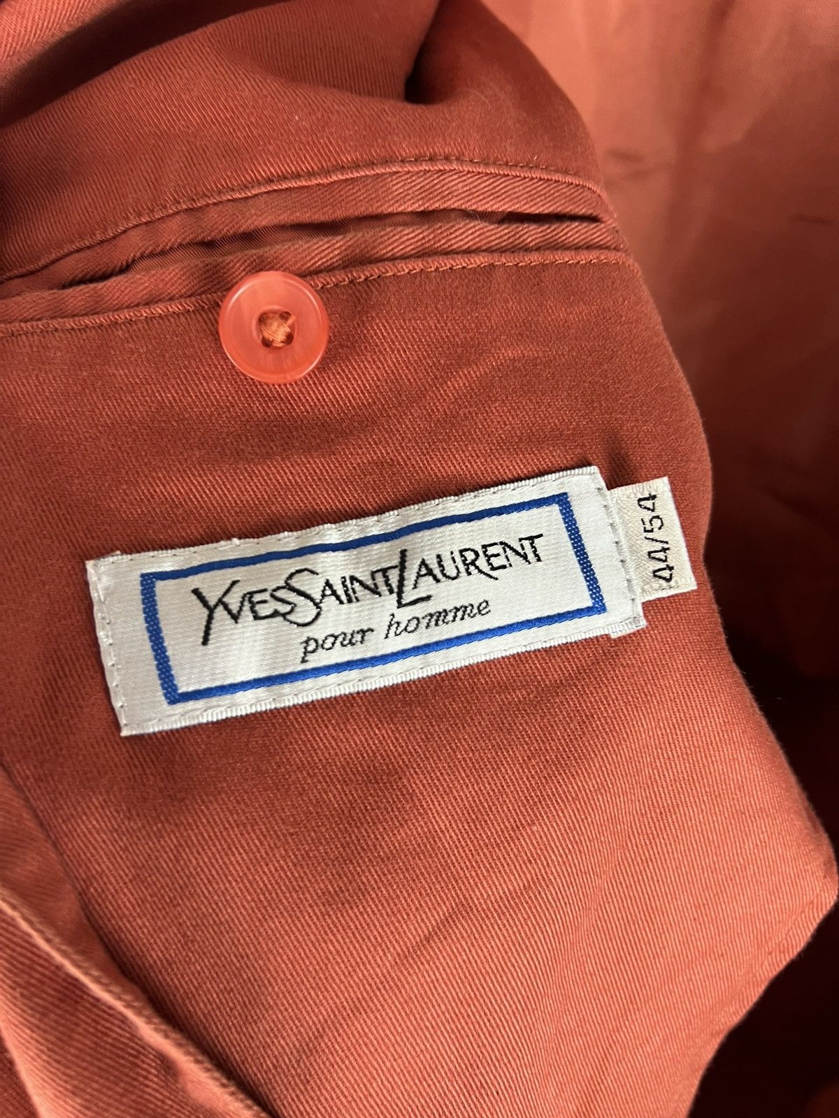 Yves Saint Laurent Vintage Yves Saint Laurent Rive Gauche Blazer Jacket Size 54R - 3 Thumbnail