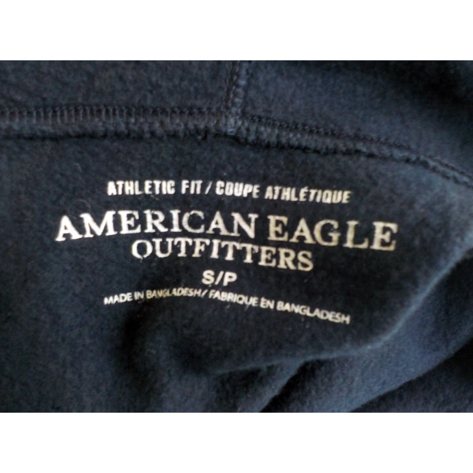 American Eagle Outfitters AMERICAN EAGLE Full Zip Hooded Sweatshirt Blue Cotton Blend SZ SMALL Men Sweatshirt Zipper Fleece Graphic Print Hooded Side Pockets Good Condition Size US S / EU 44-46 / 1 - 4 Thumbnail