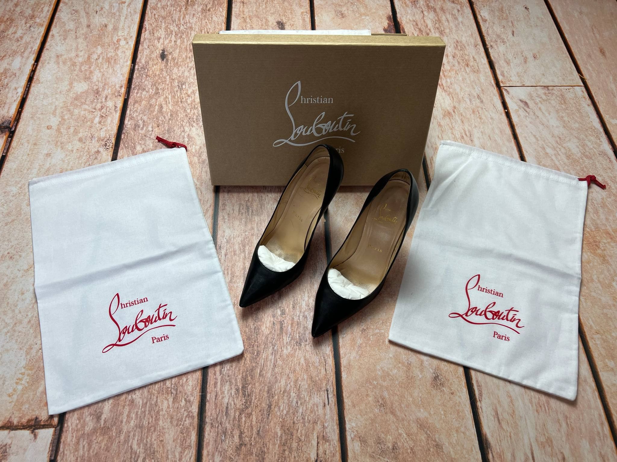 Christian Louboutin Christian Louboutin apostrophy pump 100 napad leather hells Size US 6 / IT 36 - 1 Thumbnail