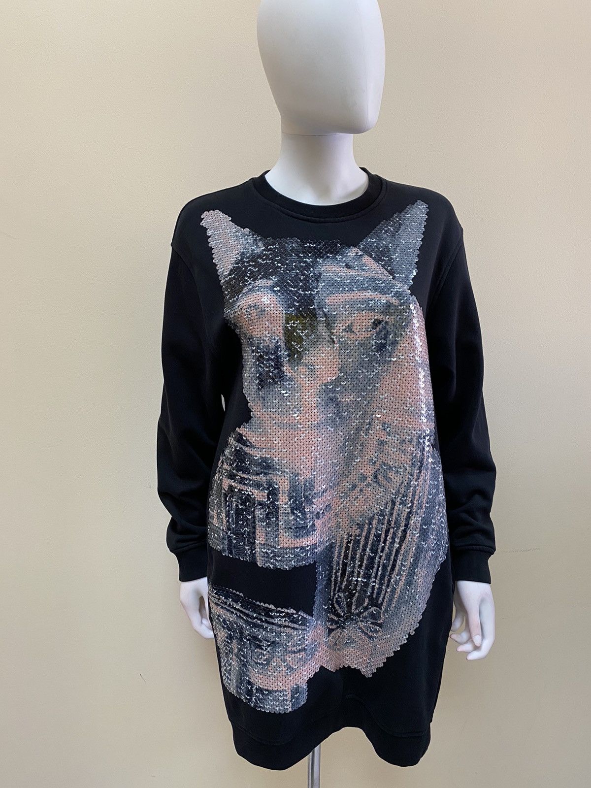 Alexander McQueen Alexander Mcqueen Sequin Sweatshirt Dress Size S Size S / US 4 / IT 40 - 4 Thumbnail