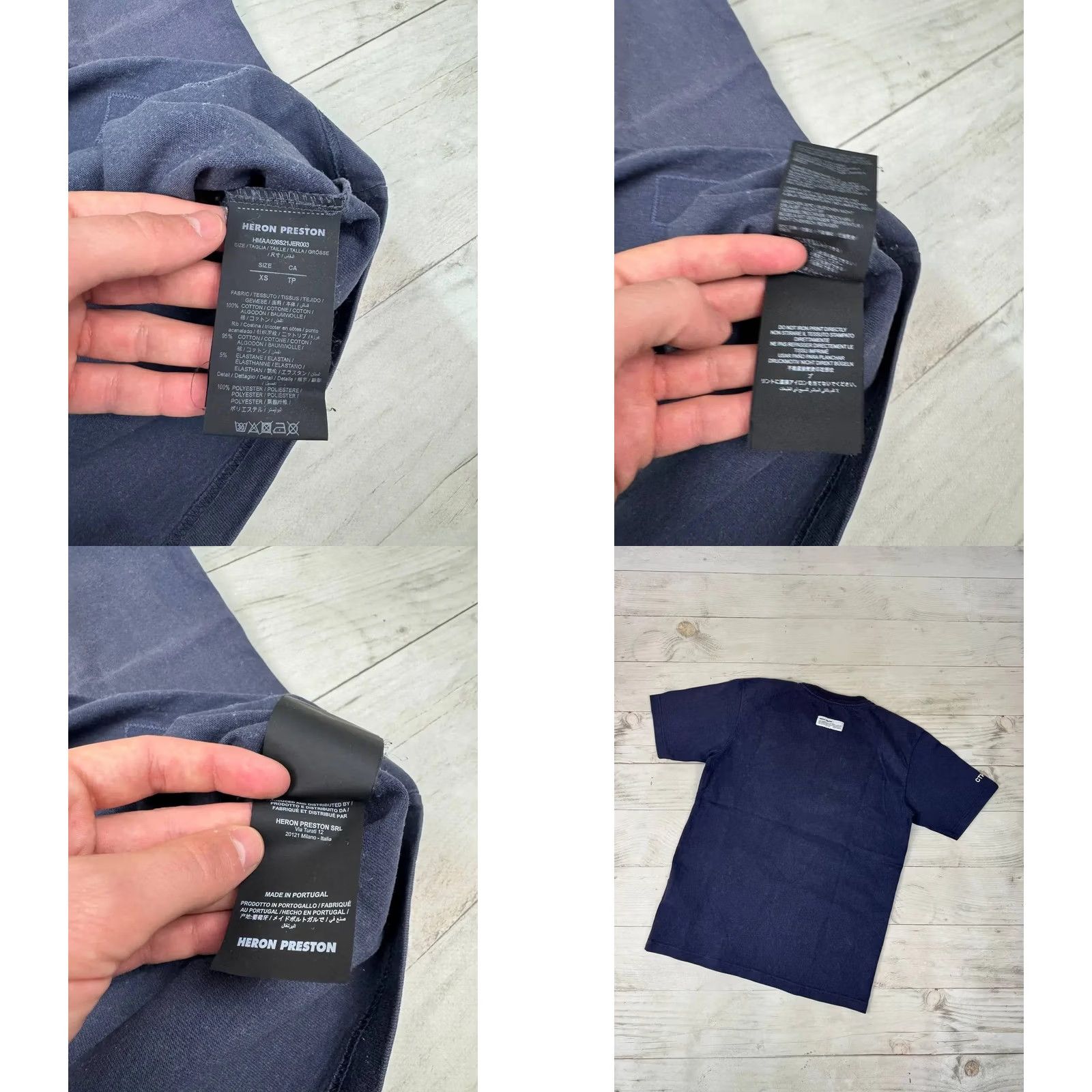 Heron Preston Heron Preston Flying Heron T-Shirt Men M Blue Size US M / EU 48-50 / 2 - 8 Thumbnail