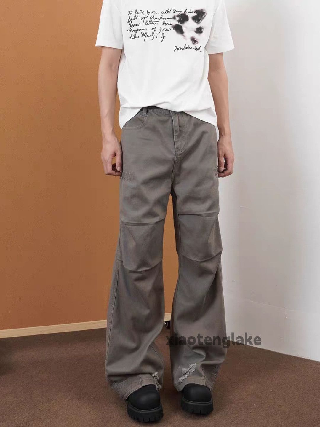 Designer × Japanese Brand × Vintage utility workwear carpenter pleated flared cargo pants Size US 34 / EU 50 - 1 Thumbnail