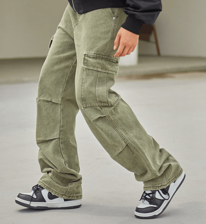 Japanese Brand × Jean Trendy retro loose casual cargo trousers Size US 32 / EU 48 - 3 Thumbnail