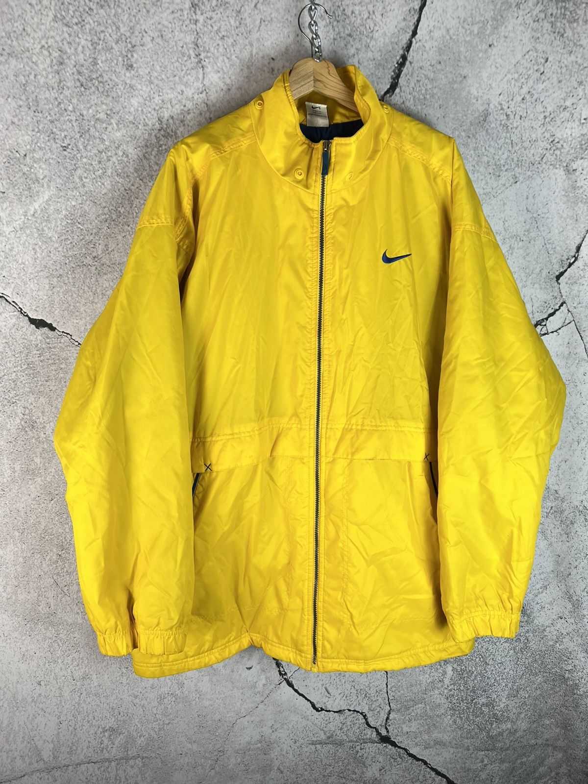 Nike 90s Nike Vintage Nylon Down Jacket Big Center Swoosh Rare Size US XXL / EU 58 / 5 - 2 Thumbnail