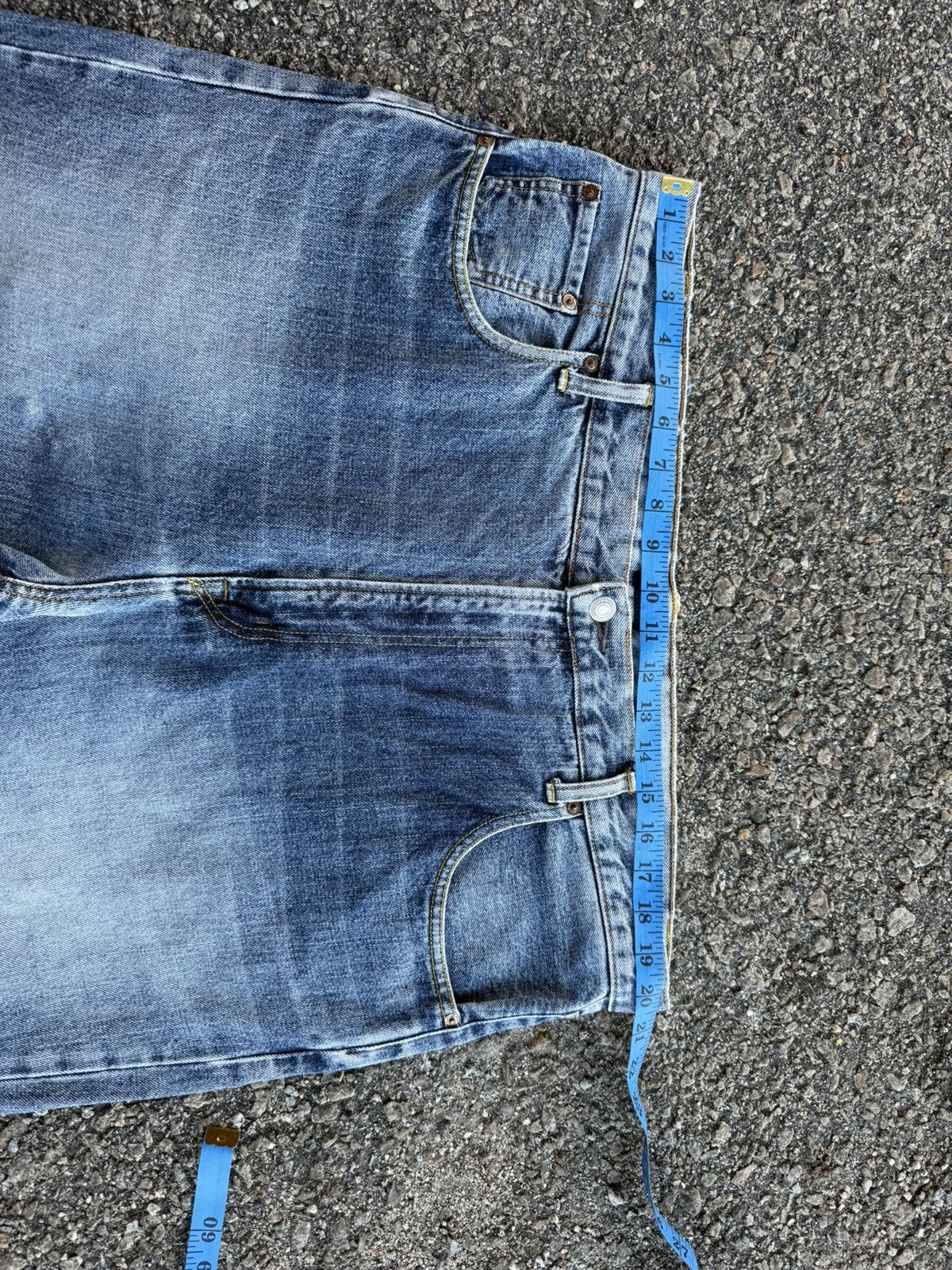 Japanese Brand VINTAGE MUD WASHED DENIM RIPPEP JEAN Size US 40 / EU 56 - 4 Thumbnail