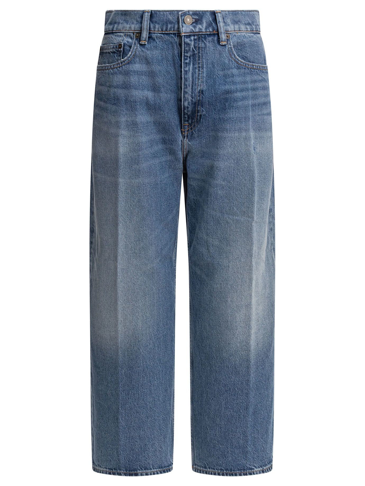 Polo Ralph Lauren Cropped Wide Leg Jeans Size 28" / US 6 / IT 42 - 1 Thumbnail