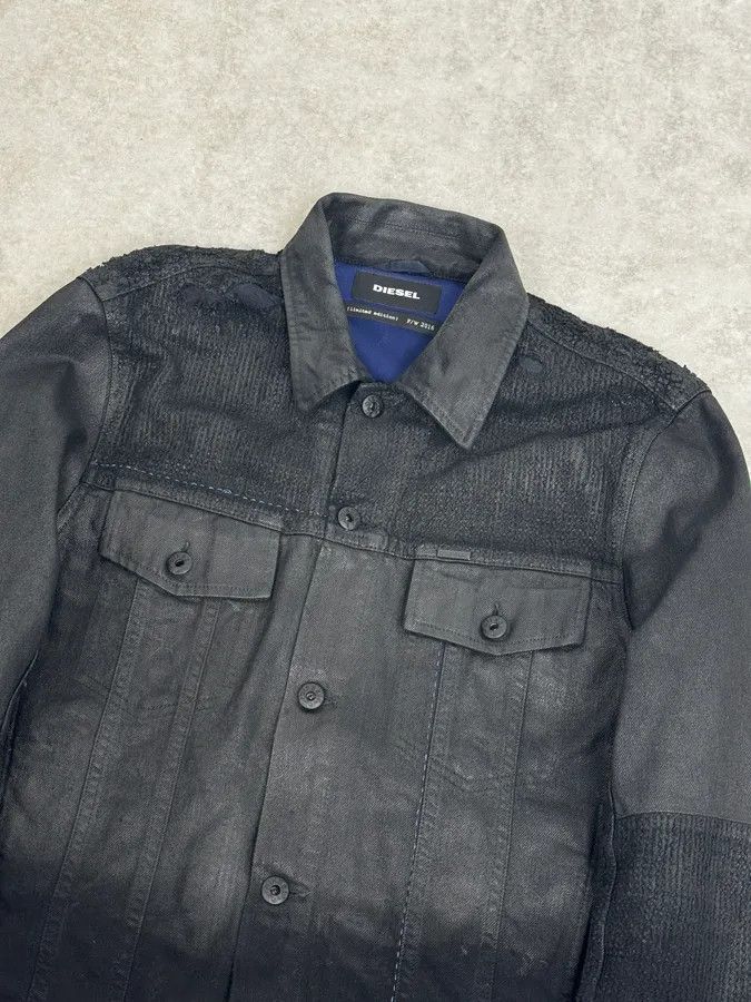 Diesel AW2016 Diesel Grey Black Gradient Trucker Jacket Size US M / EU 48-50 / 2 - 5 Thumbnail