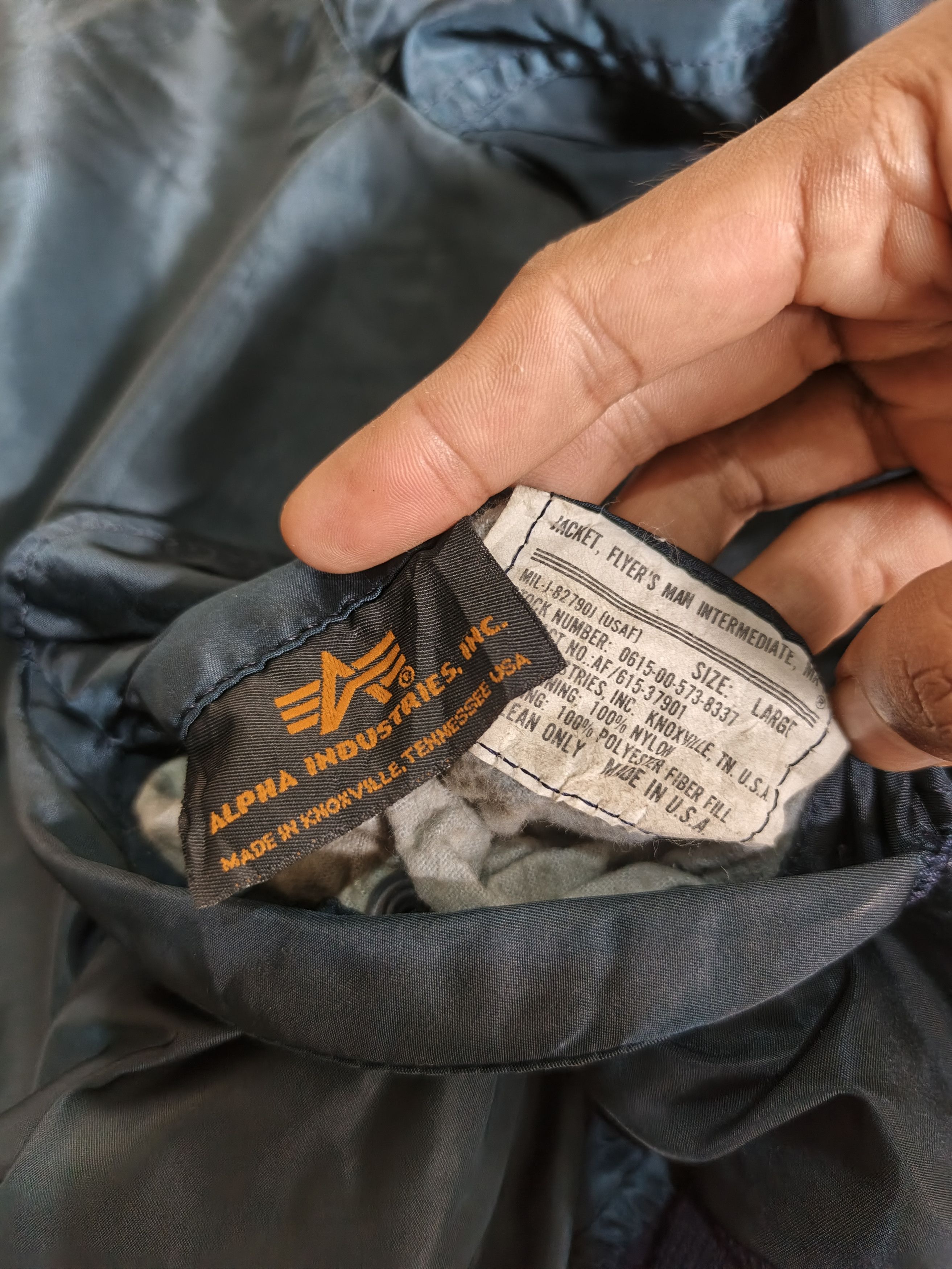 Alpha Industries bomber alpha industries flyer's man intermediate MA 1 jacket Size US L / EU 52-54 / 3 - 3 Thumbnail