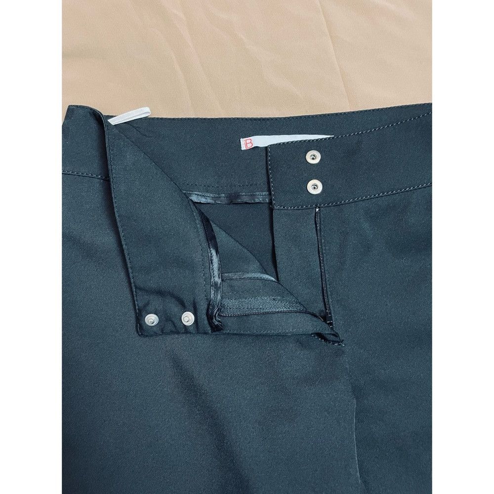 Laura Biagiotti Laura Biagiotti Roma Black Bootcut Pants With Pleated Made Size 34" / US 12 / IT 48 - 8 Thumbnail