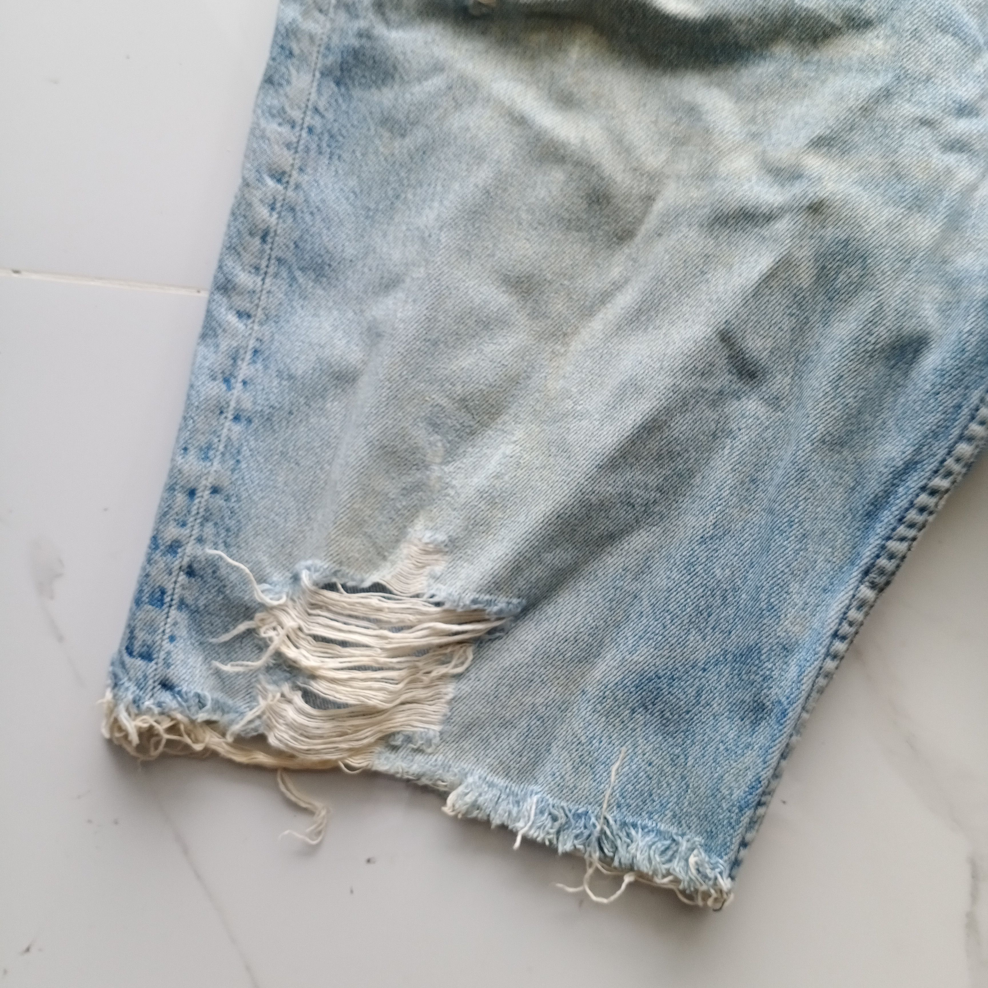 Levi's Vintage Clothing Vintage 80s 90s Levis 501 USA cut off distressed jeans Size US 34 / EU 50 - 8 Thumbnail