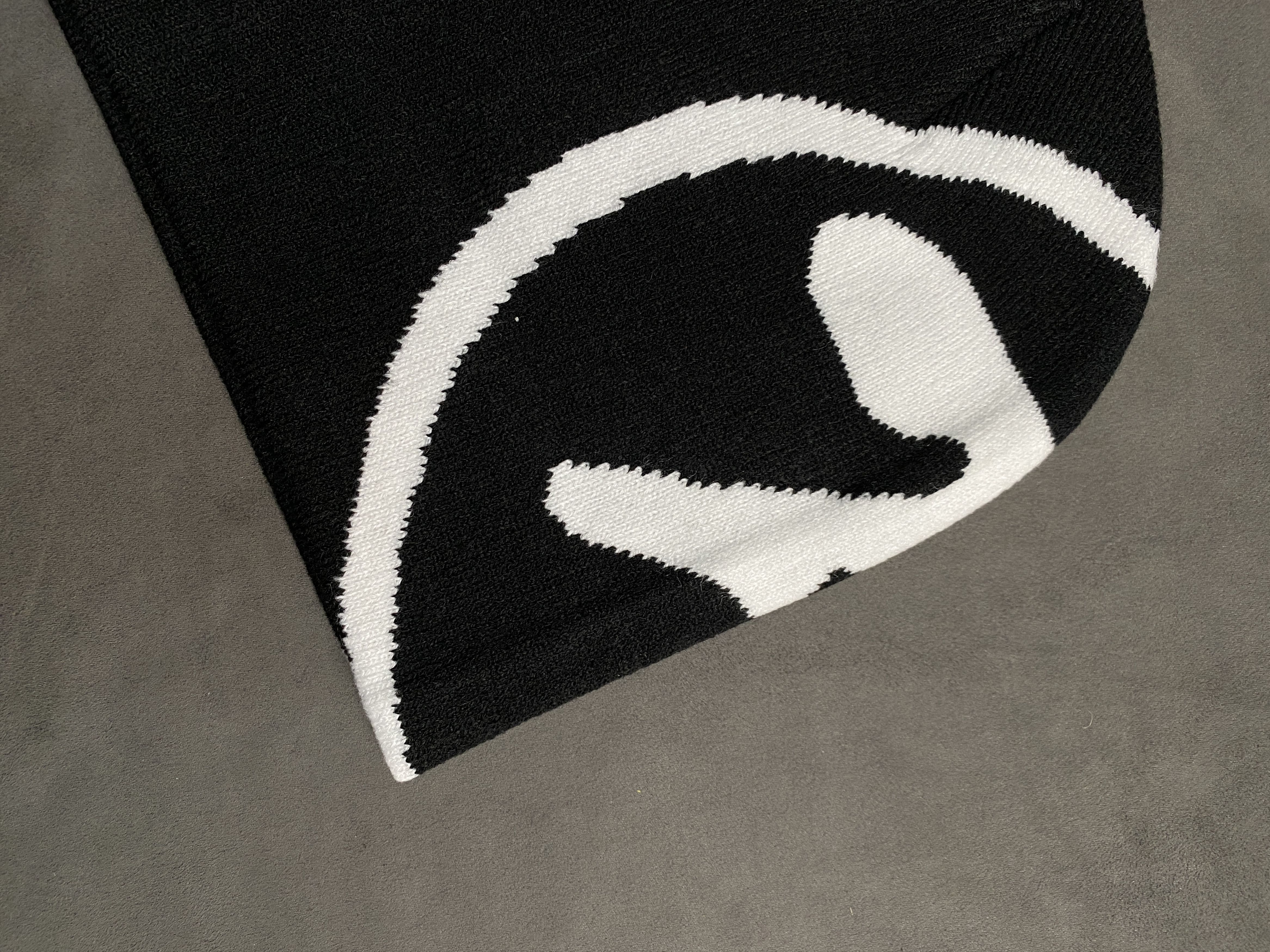 Japanese Brand Deadstock Aphex Twin Tribute No Cuff Knit Black Beanie OS Size ONE SIZE - 4 Thumbnail