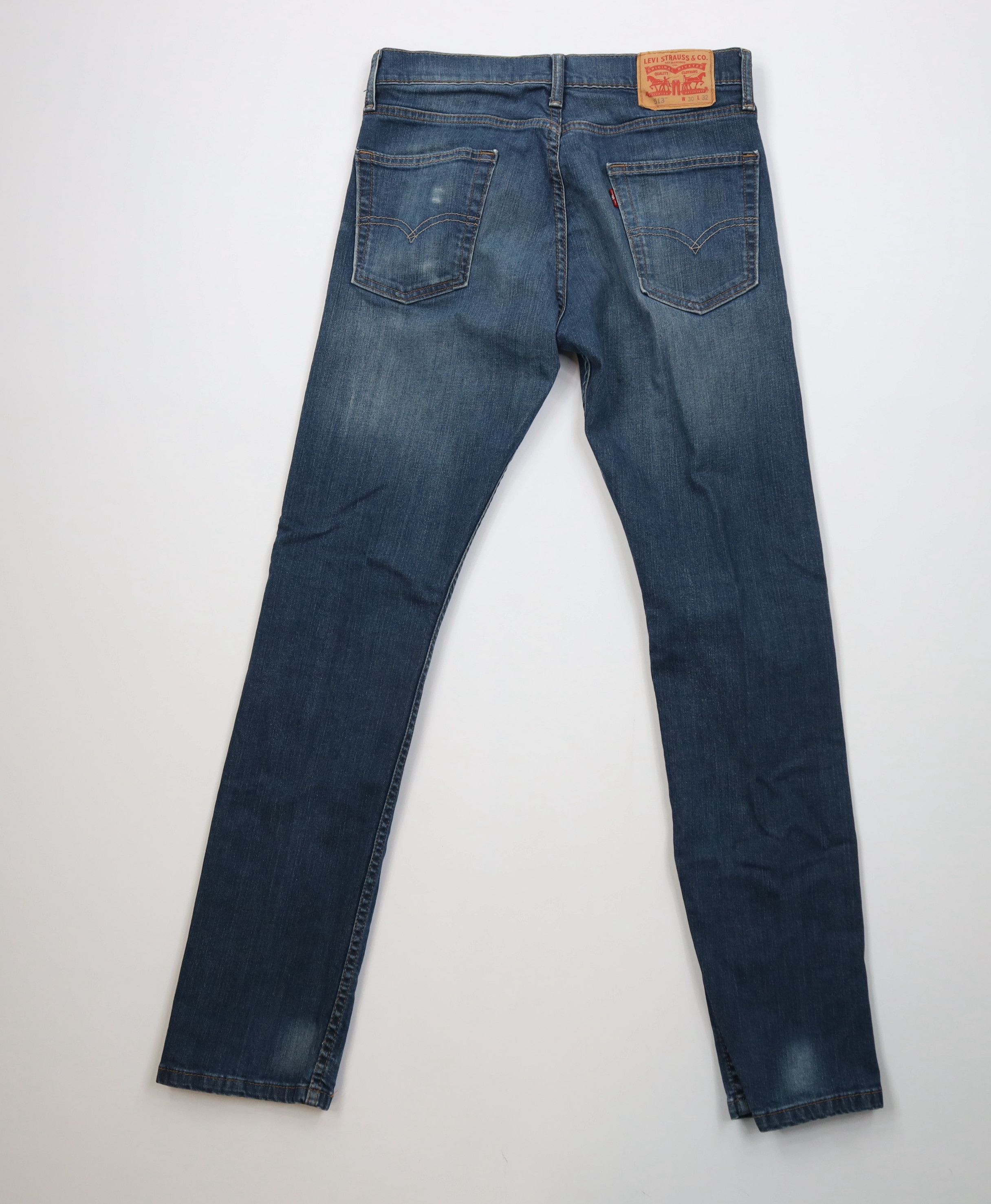 Levi's Vintage Y2K Levis 513 Straight Leg Denim Jeans Blue Stretch Size US 30 / EU 46 - 10 Thumbnail