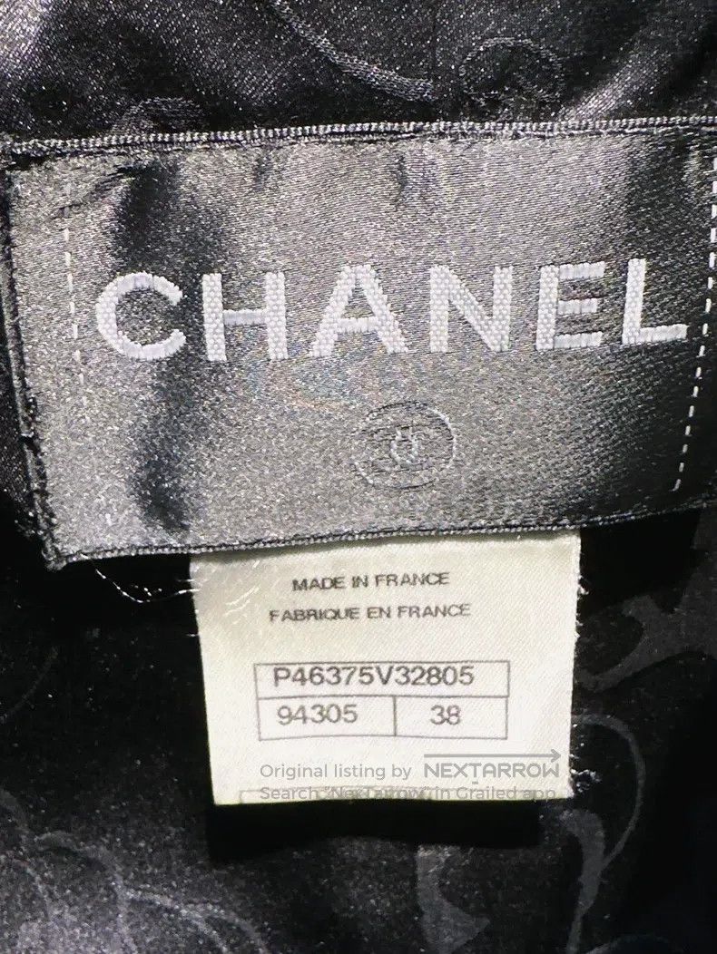 Chanel Chanel 13A Edinburgh black long-sleeved four-pocket coat Size XS / US 0-2 / IT 36-38 - 4 Thumbnail
