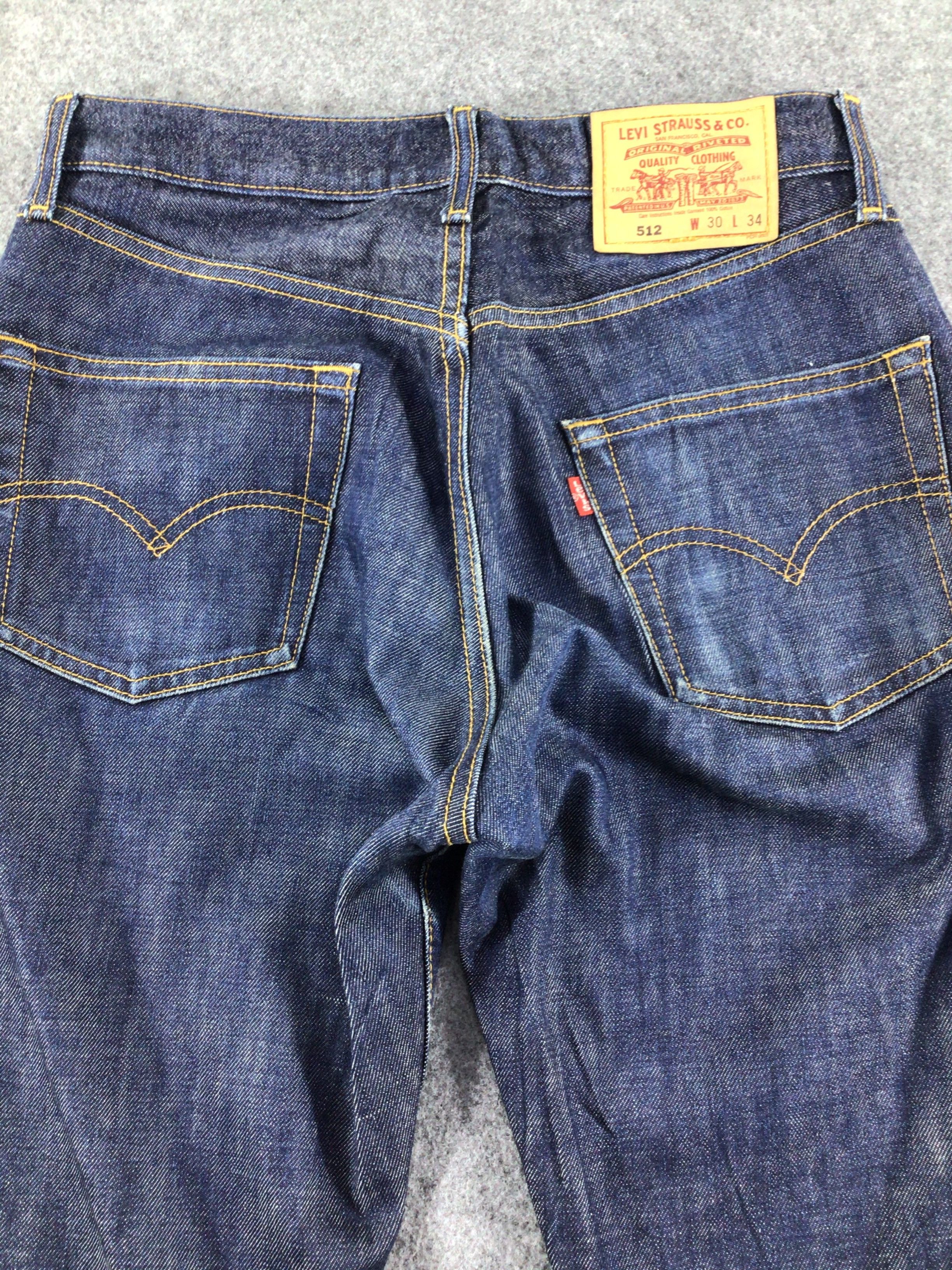 Levi's Vintage 90s Levi's 512 Jeans Blue Wash Denim KJ09 Size US 30 / EU 46 - 4 Thumbnail