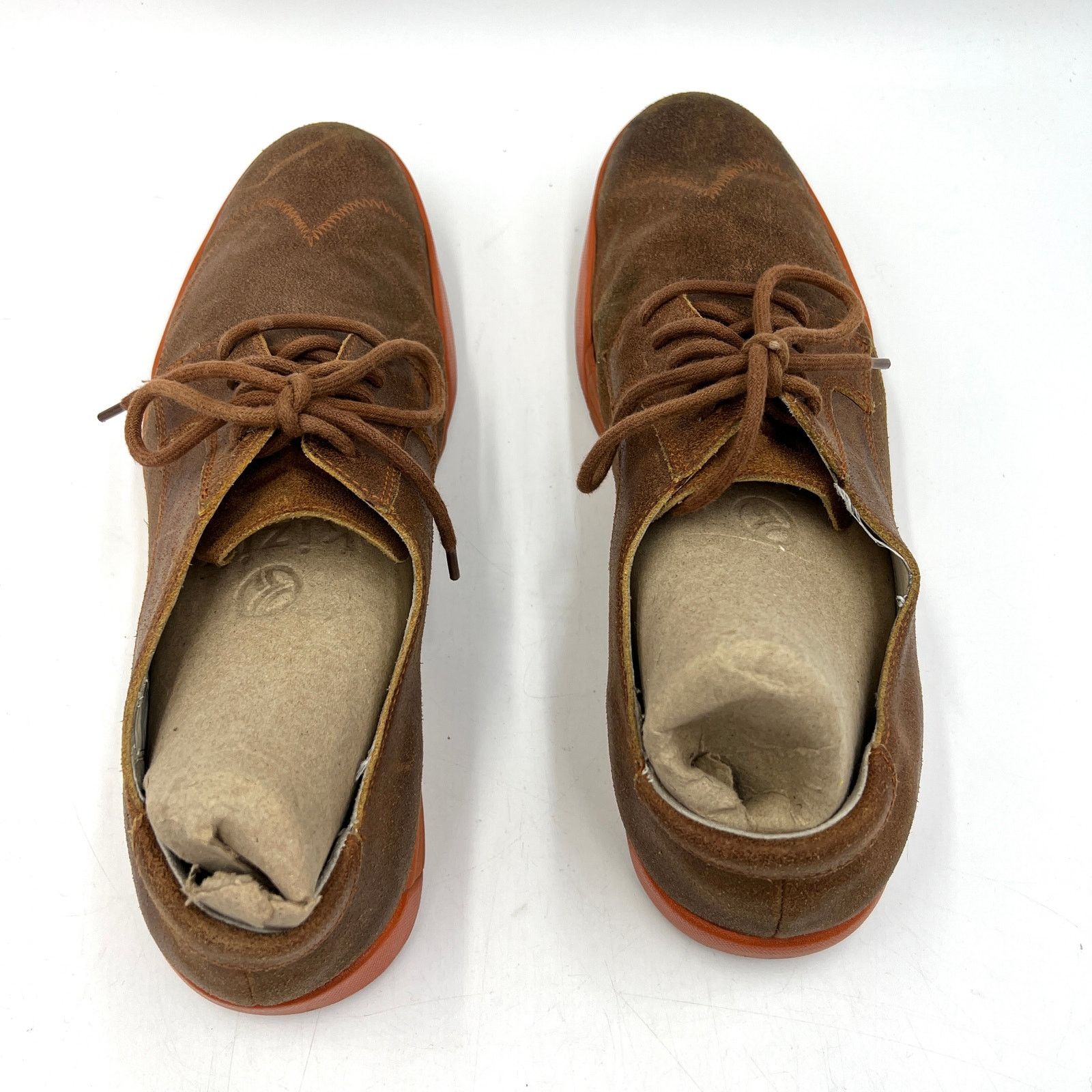 Cole Haan Cole Haan Jasper Wing Tip Suede Brown Orange Shoes Size US 11 / EU 44 - 8 Thumbnail