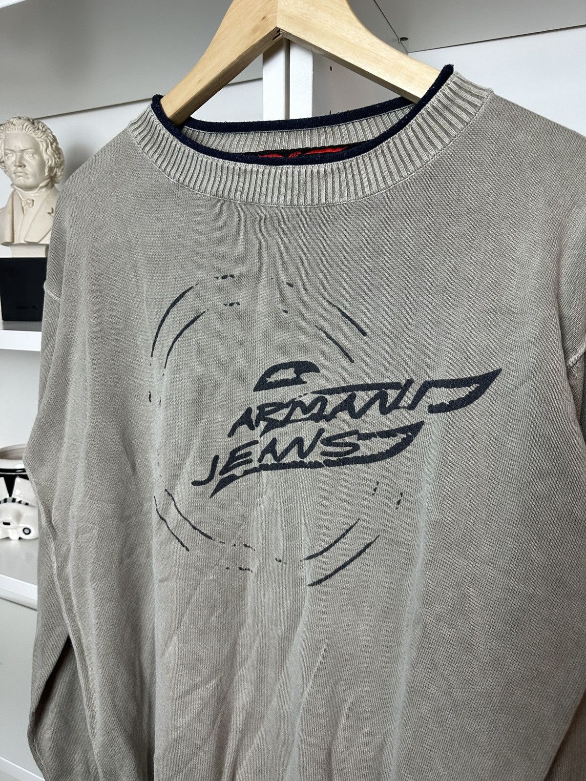 Armani Vintage y2k 2000s Armani jeans knitwear jumper sweater Size US L / EU 52-54 / 3 - 4 Thumbnail