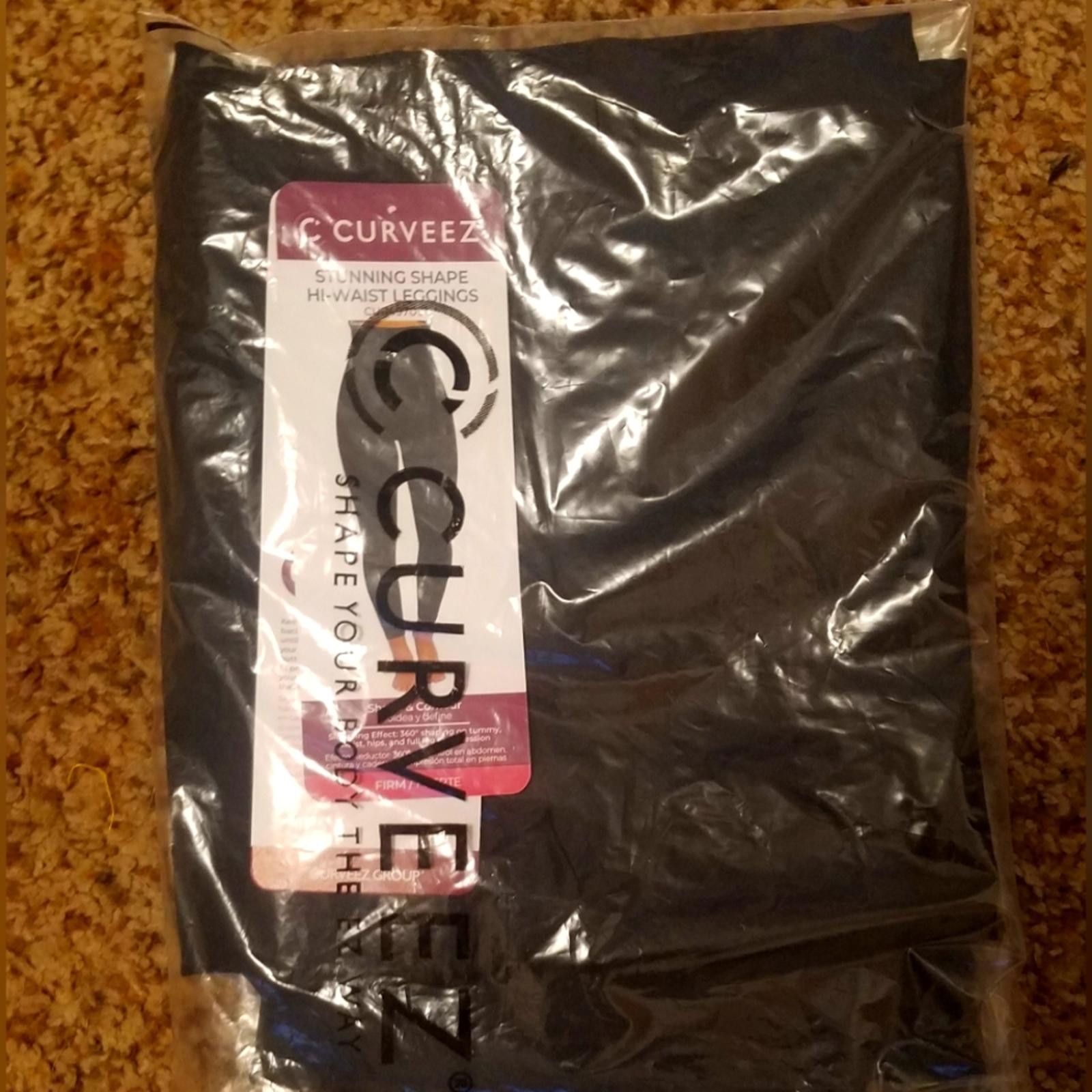 Other NWT CurvEEZ Black High-Waist Leggings Size Large Size ONE SIZE - 1 Thumbnail