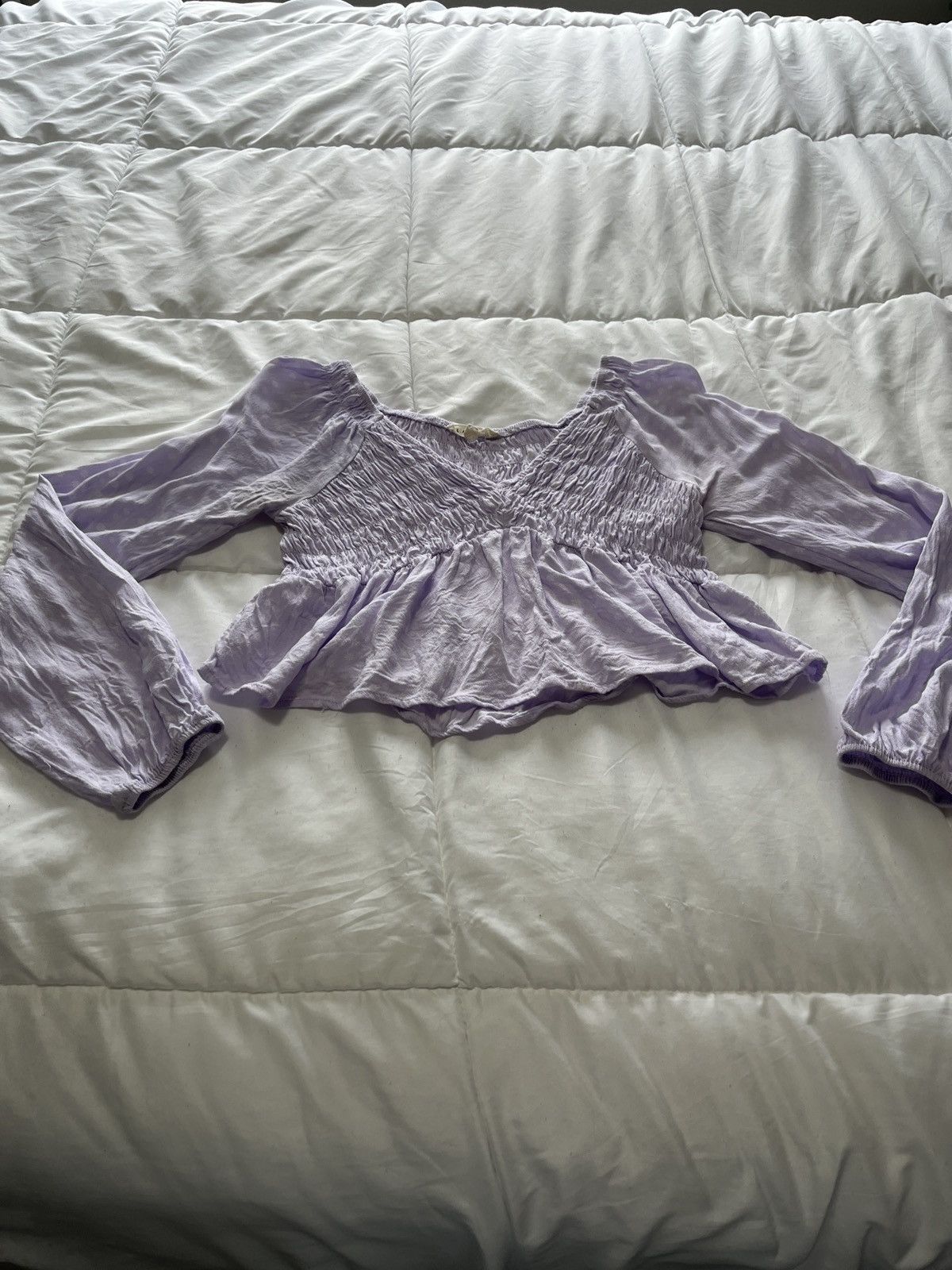 Pacsun purple floral top Size S / US 4 / IT 40 - 1 Thumbnail