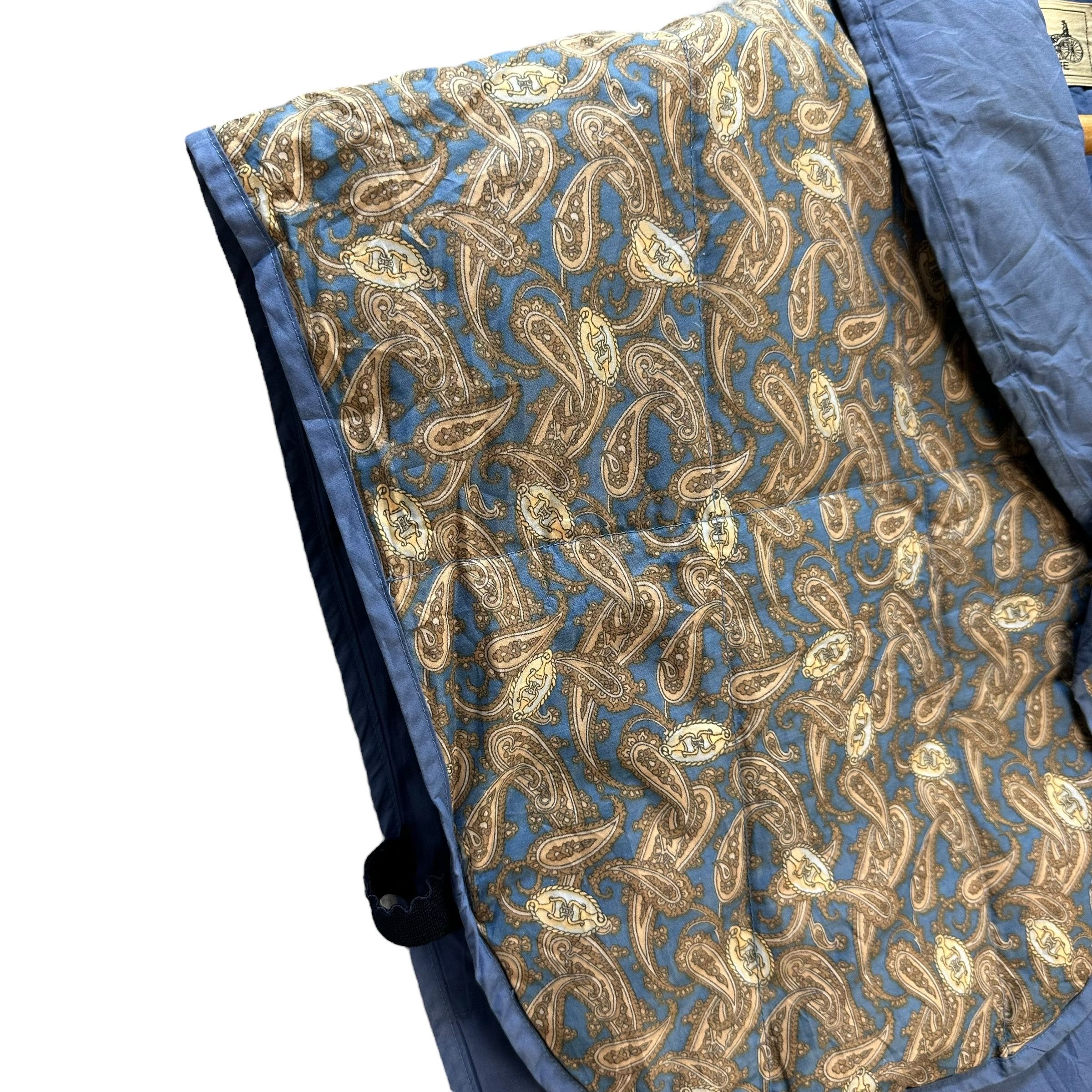 Celine Vintage CELINE Paisley Pattern Down Poncho Vest #A75-1803 Size L / US 10 / IT 46 - 4 Thumbnail