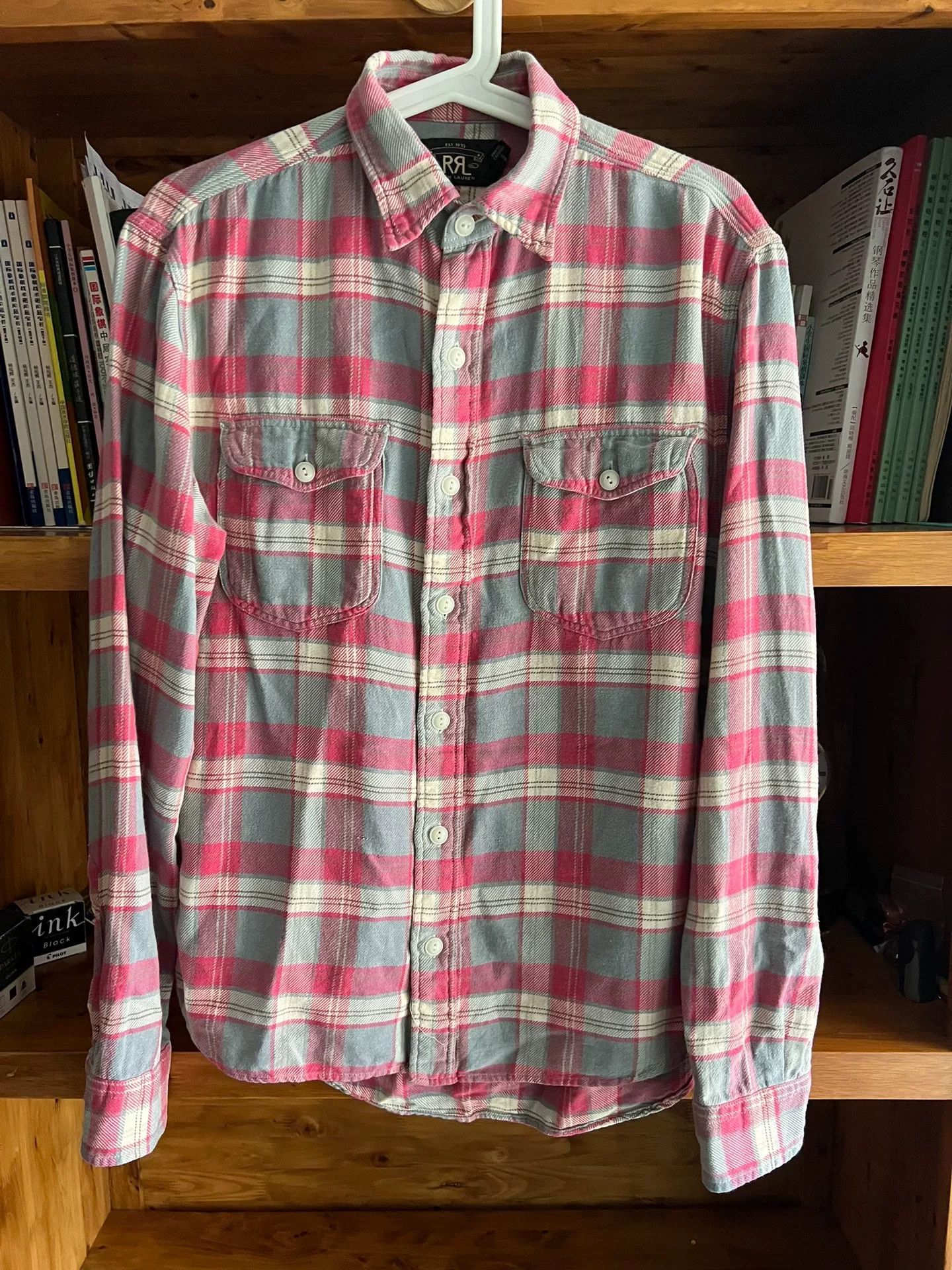 RRL Ralph Lauren classic plaid double RL shirt for men Size US S / EU 44-46 / 1 - 1 Thumbnail