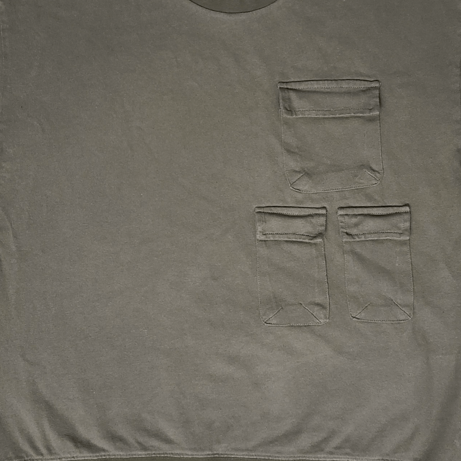 Beams Japan B:MING by BEAMS Olive Dyed Triple Pocket Heavy Tee - Size: L Size US L / EU 52-54 / 3 - 4 Thumbnail