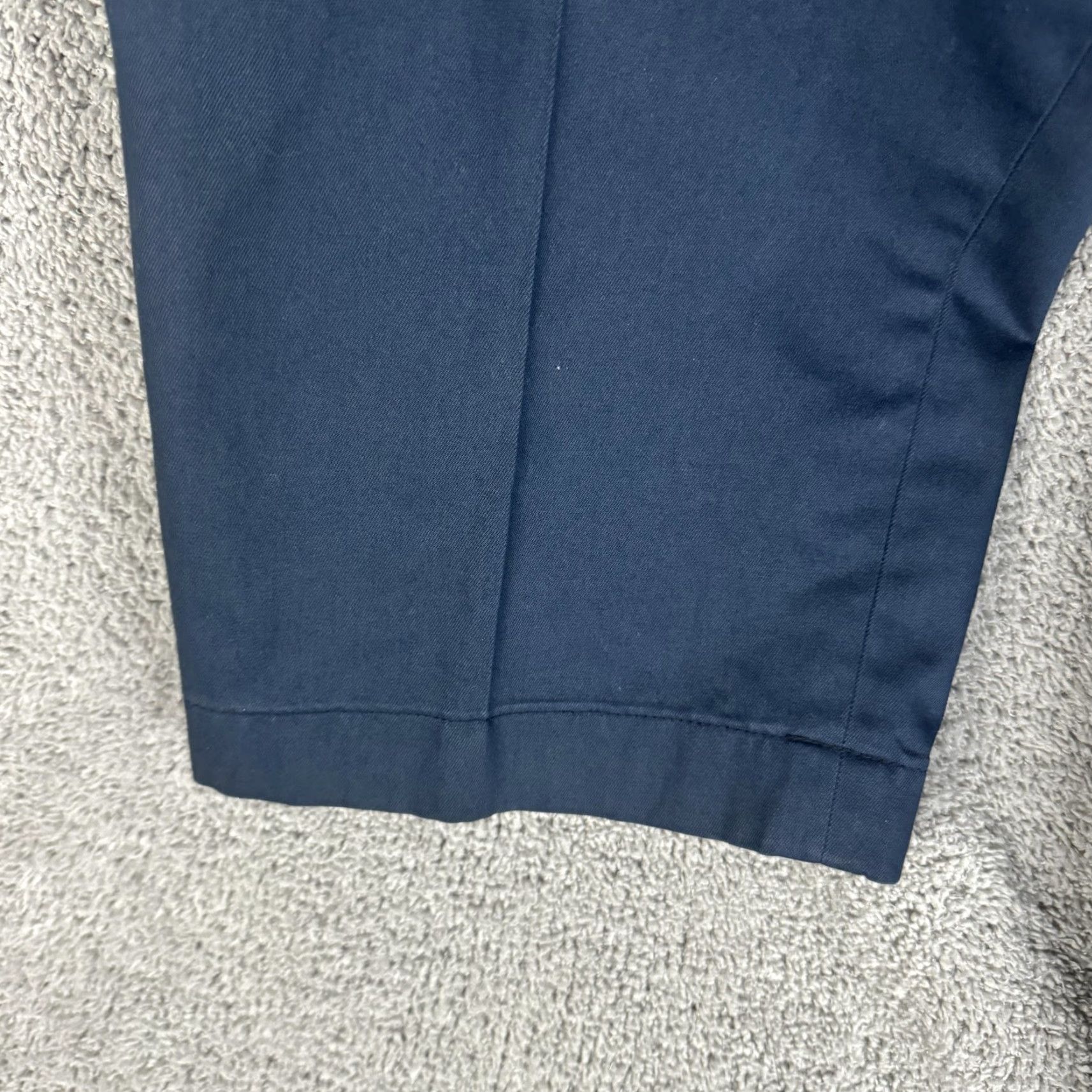 Brooks Brothers Brooks Brothers Clark Fit Advantage Chino Pants Mens 42x30 Navy Blue Stretch Cotton Spandex Flat Front Straight Leg Zip Front Pocketed Size US 42 / EU 58 - 5 Thumbnail