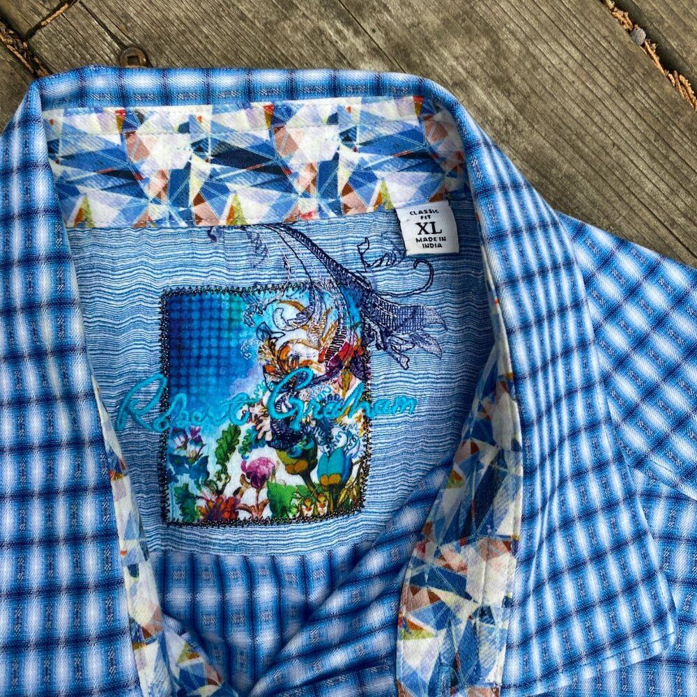 Robert Graham Robert Graham Men’s Classic Fit Dress Egyptian Cotton Shirt Size US XL / EU 56 / 4 - 8 Thumbnail