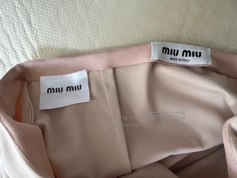Miu Miu Miu Miu 38 Pink elastic overskirt Size 37" - 3 Thumbnail
