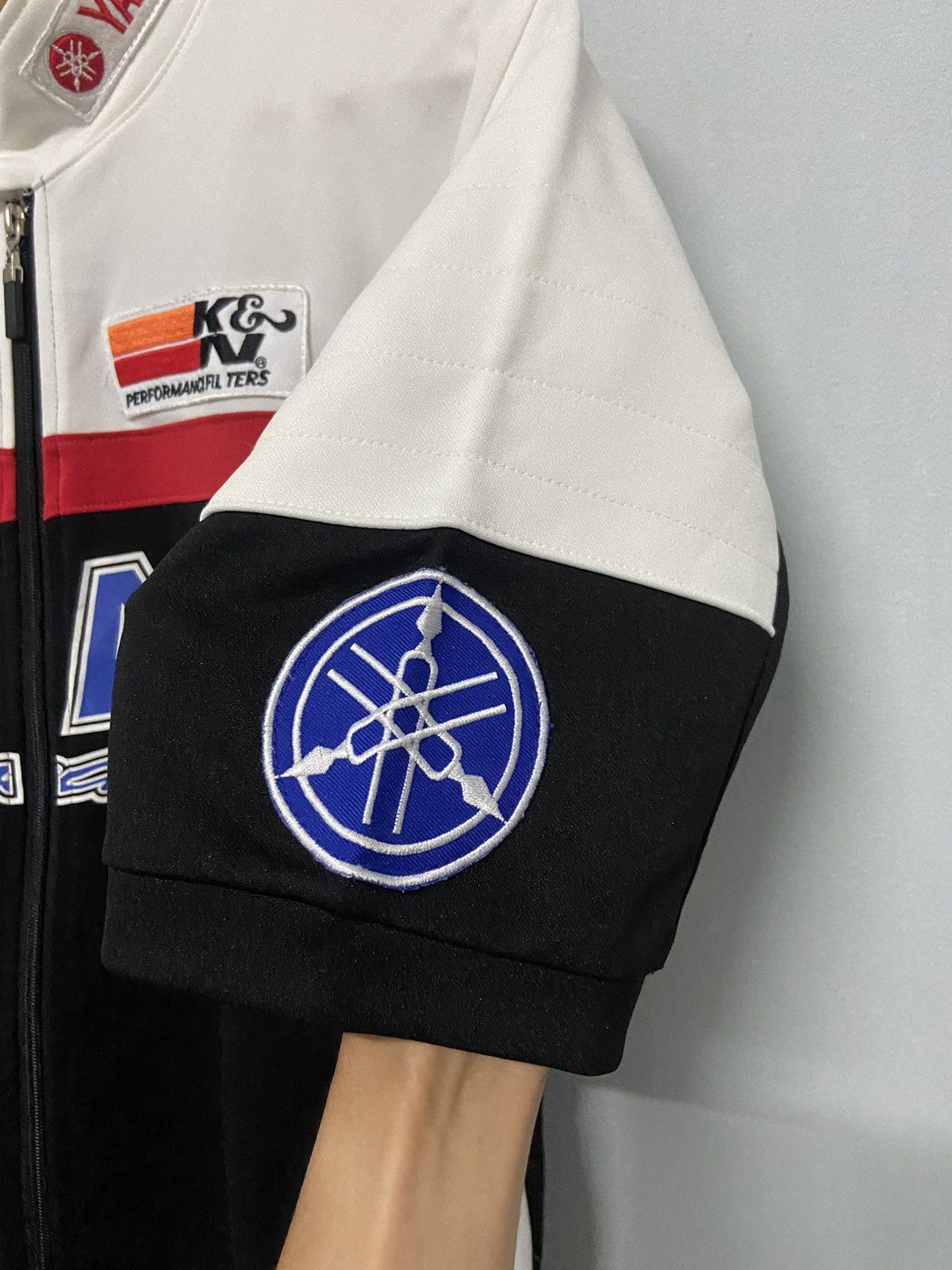 Vintage × Yamaha Vintage Yamaha Team Racing Motorcycle Grand Prix Zipper Tee Size US L / EU 52-54 / 3 - 12 Thumbnail